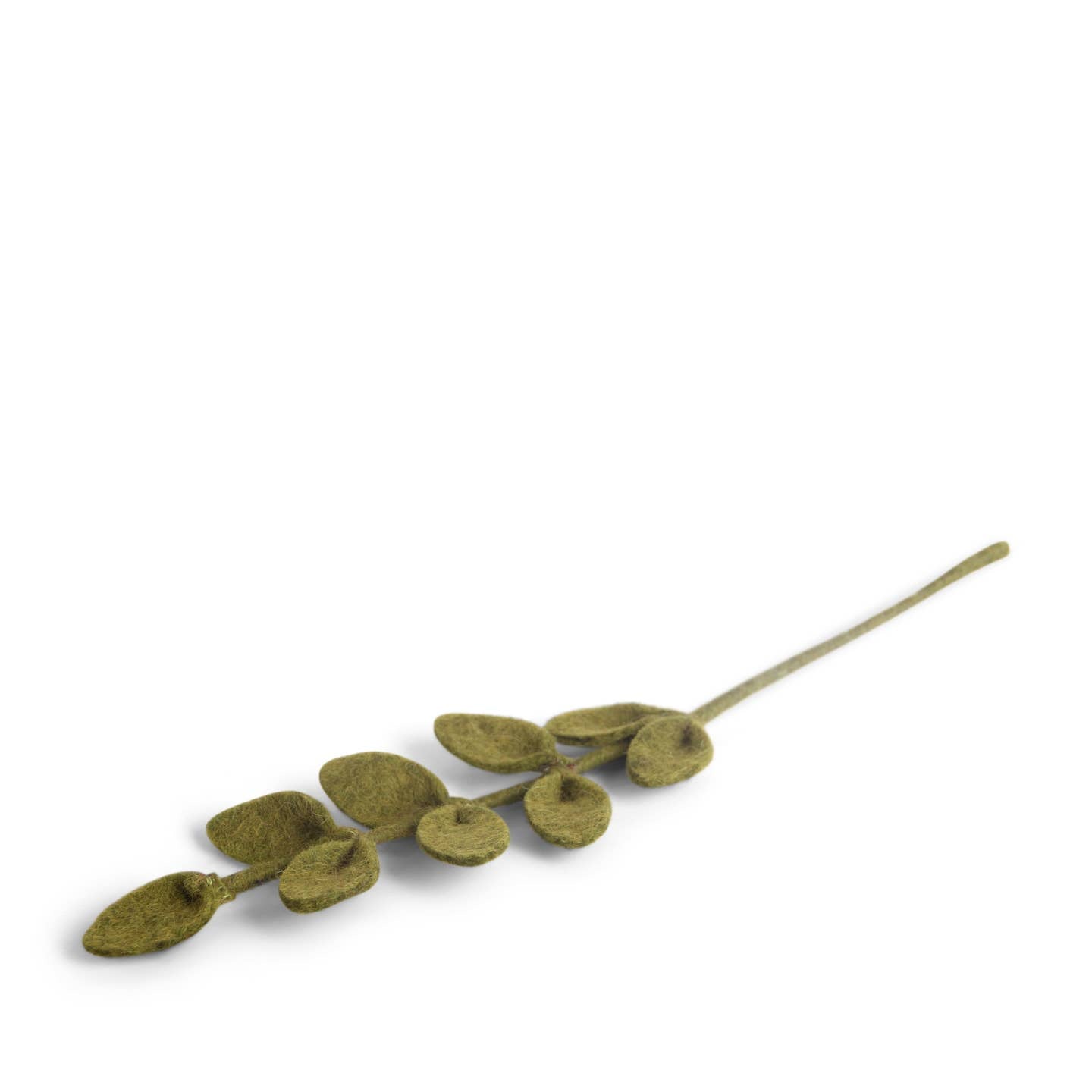Felt Leaf Branch- Sharp Green