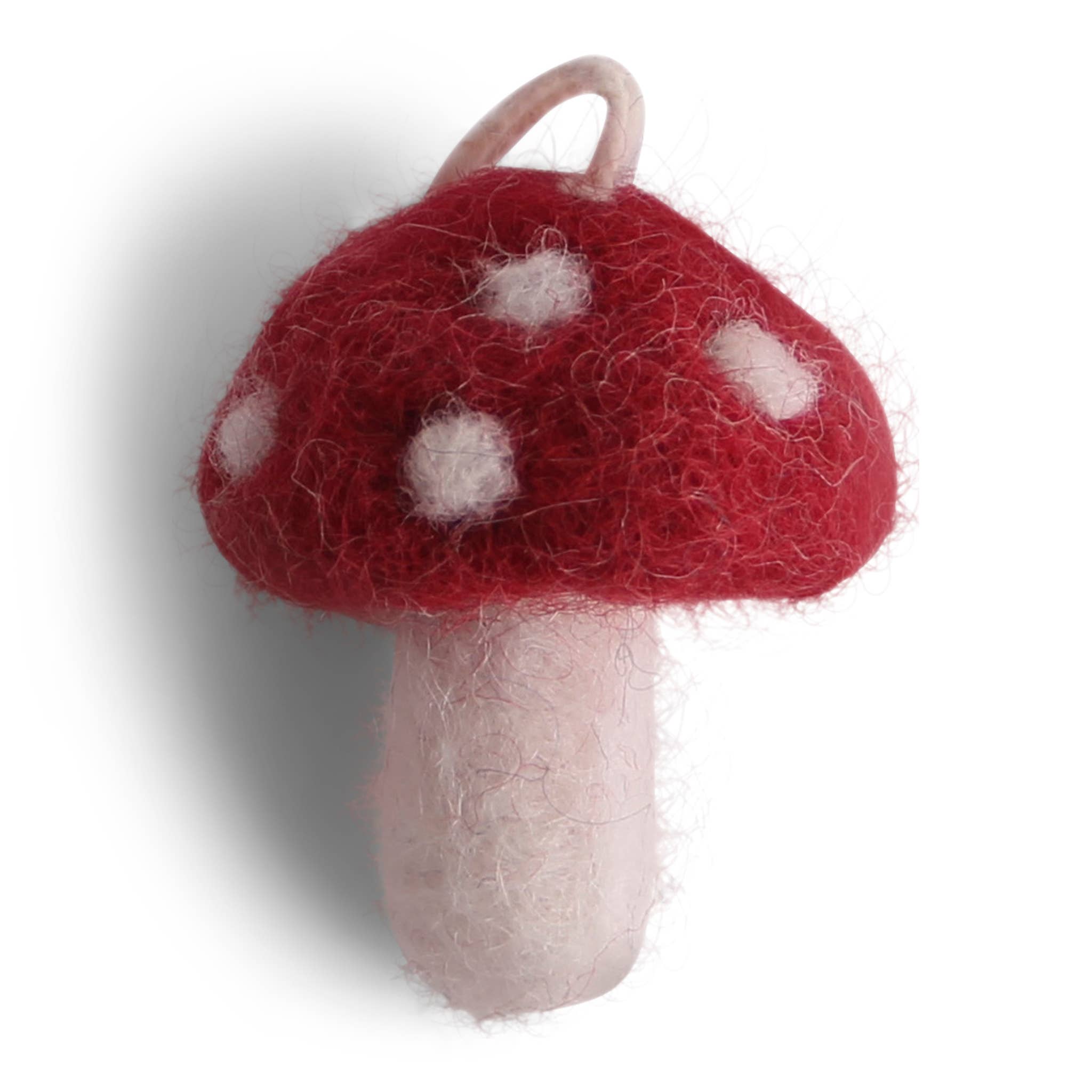 Felt Mini Red Mushroom Ornament