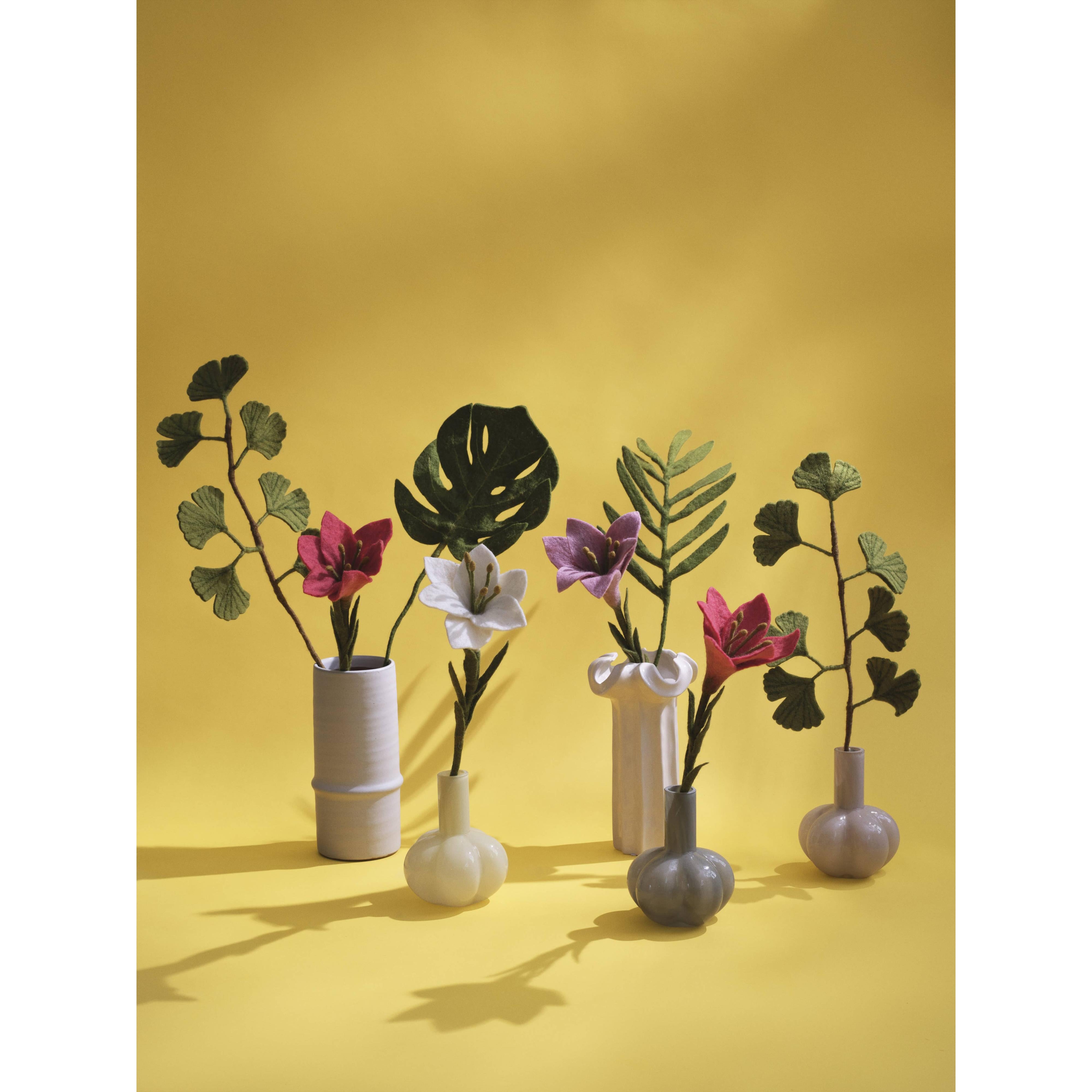 Felt Monstera Leaf Branch - Green