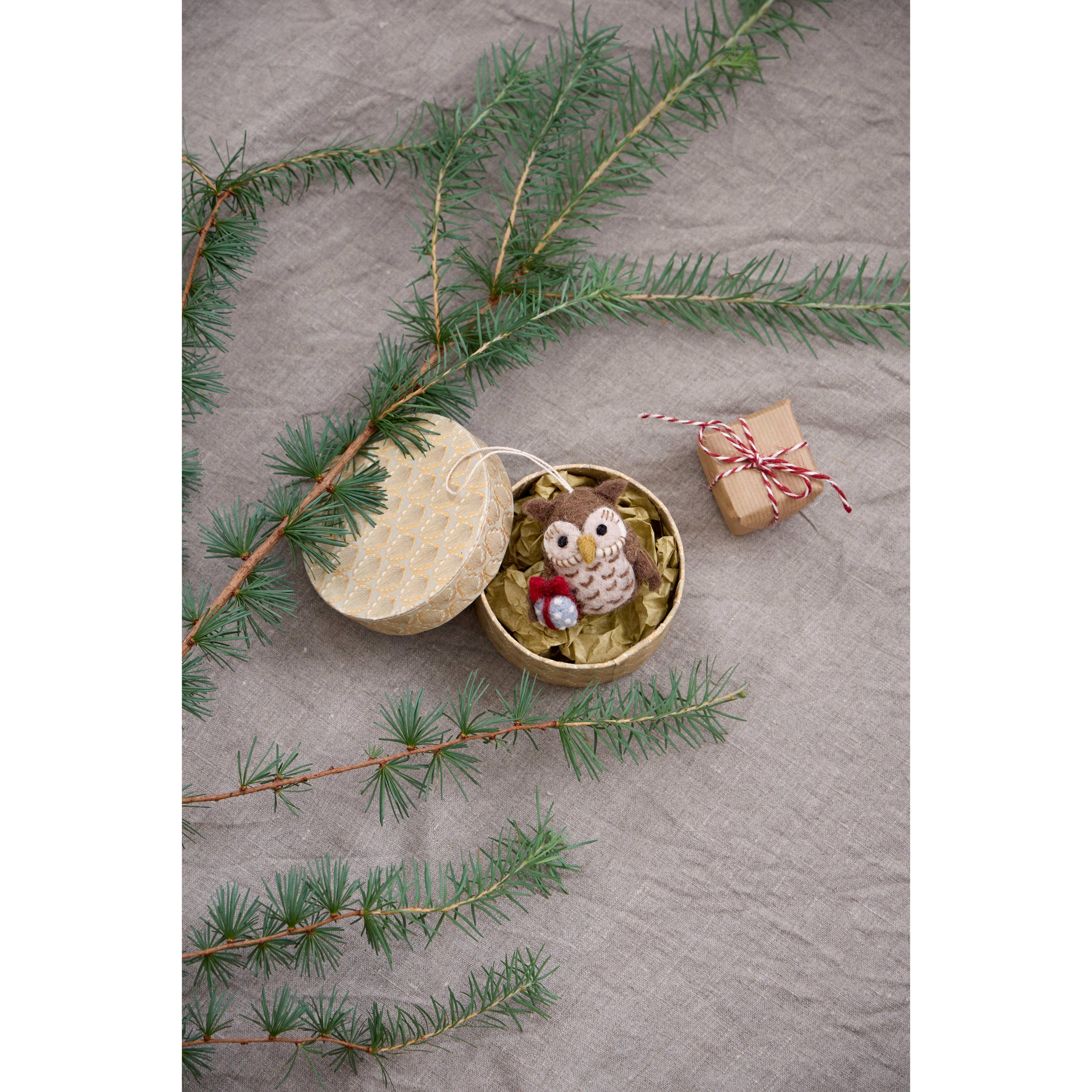 Felt Owl w/Gift Ornament