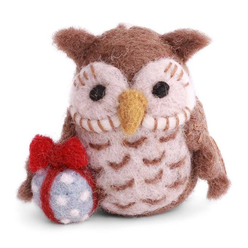 Felt Owl w/Gift Ornament