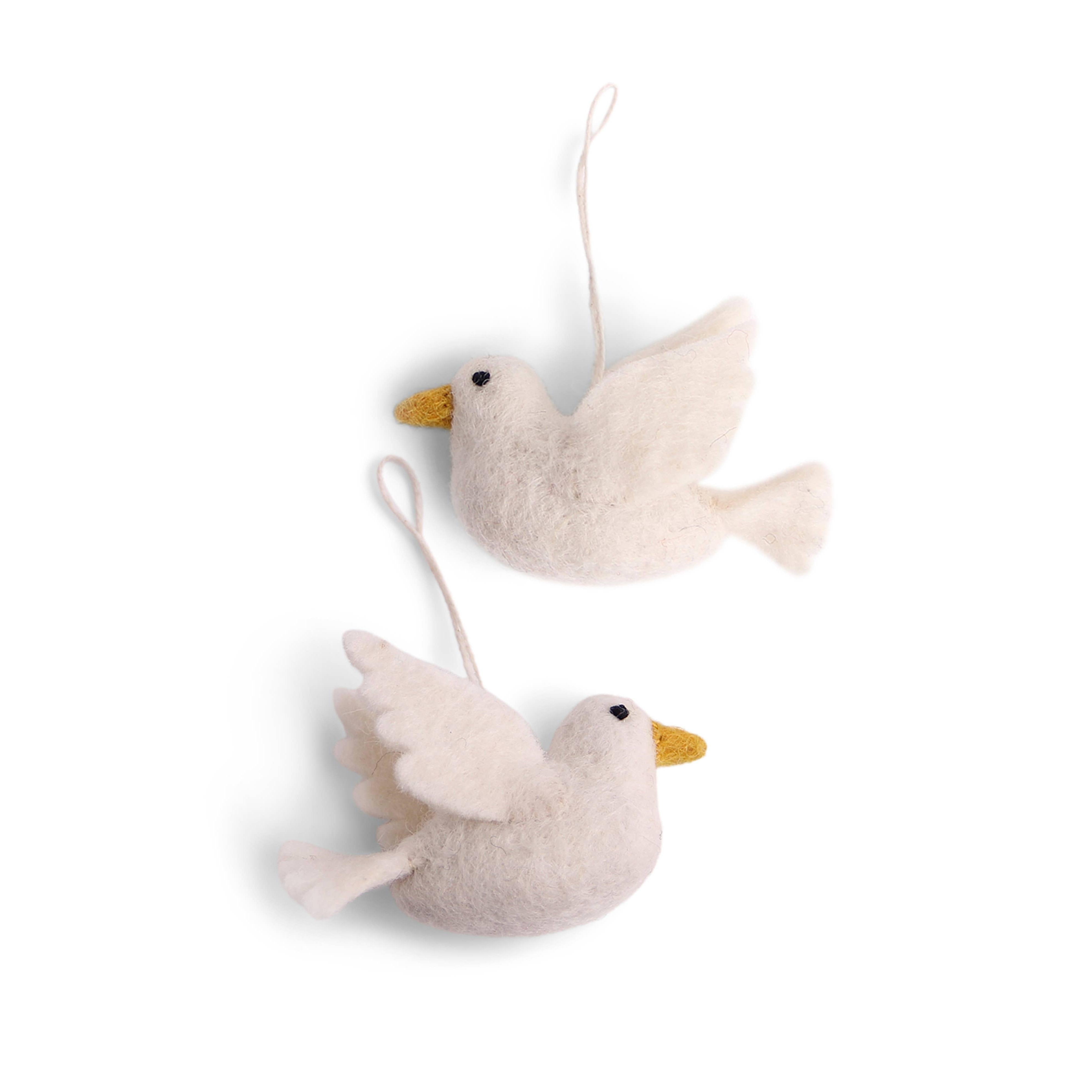 Felt Peace Dove Ornament- Sold Individually