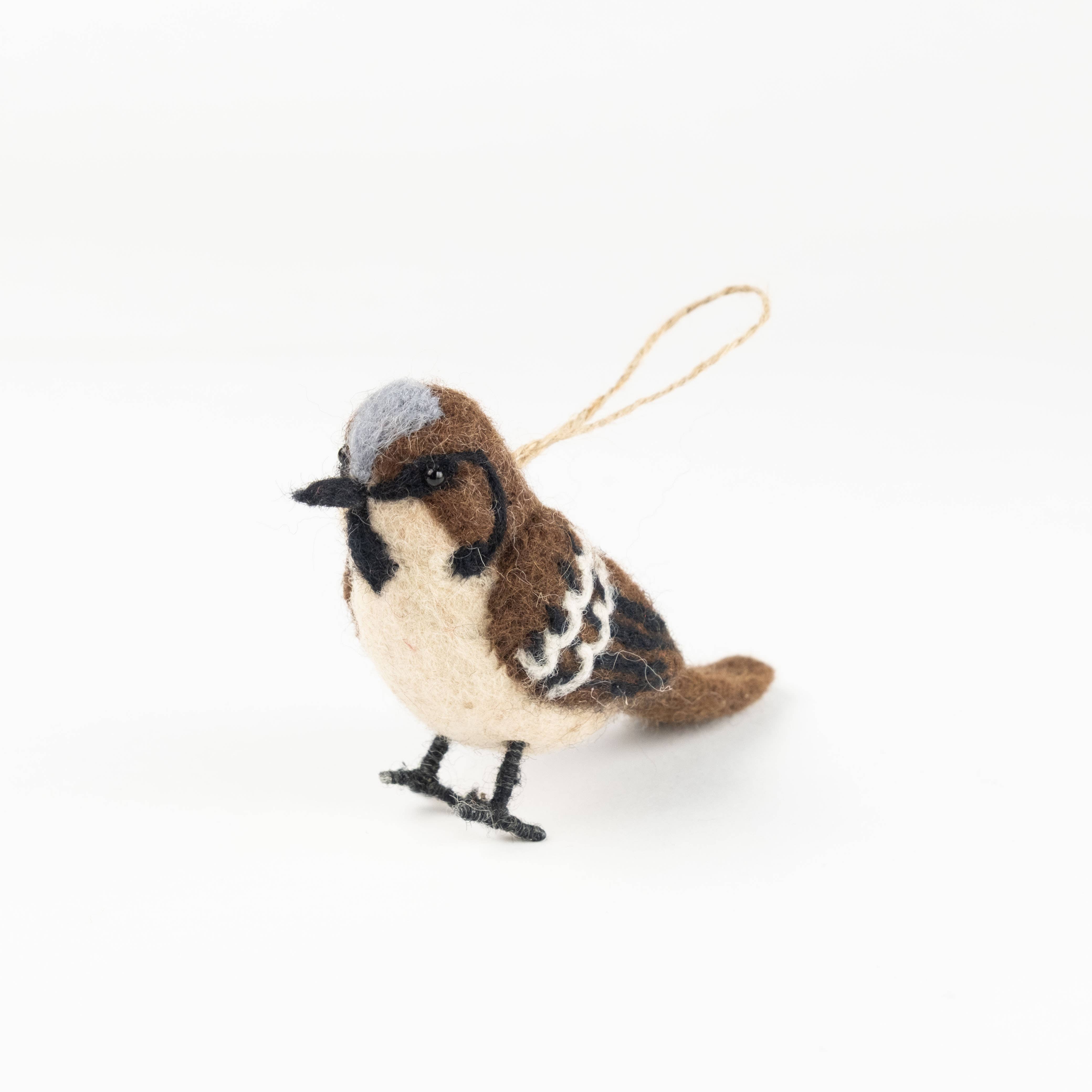 Felt Sparrow Ornament