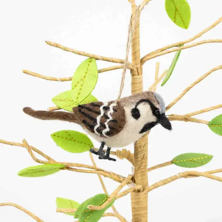 Felt Sparrow Ornament