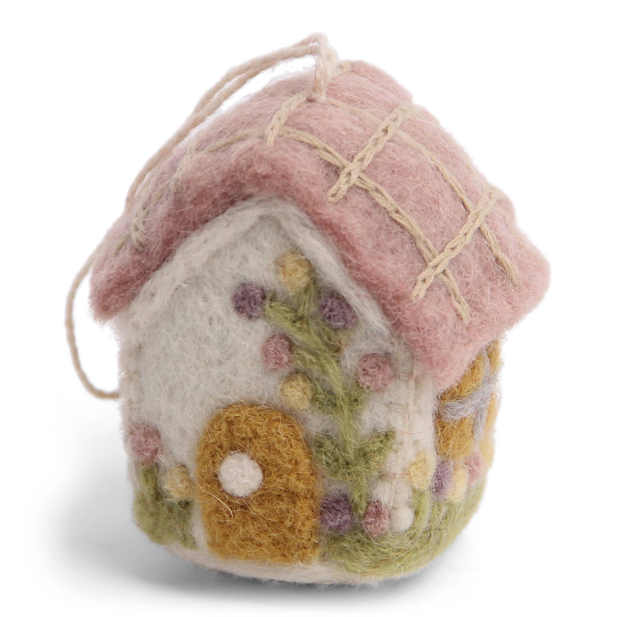 Felt Spring House Ornament