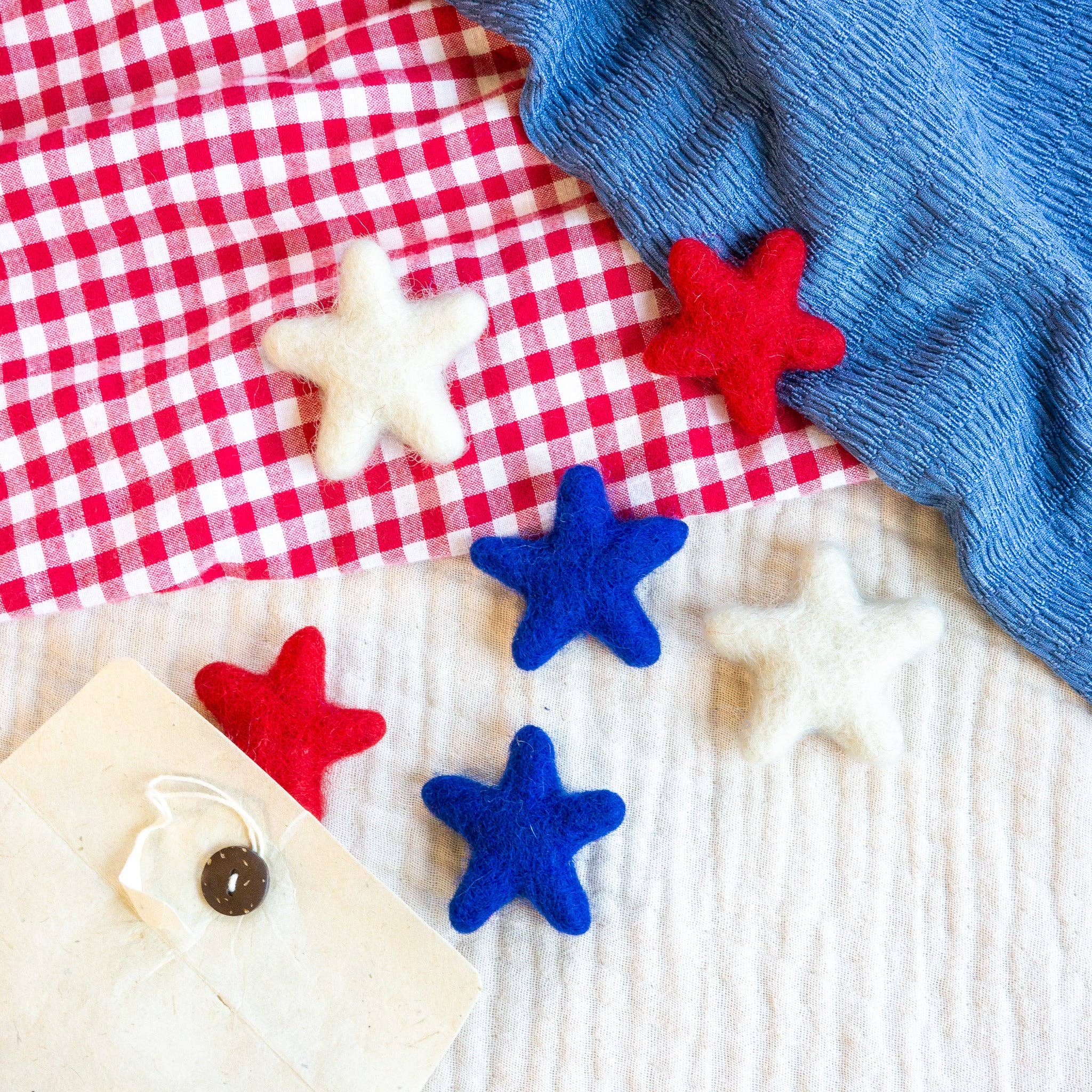 Felt Star- Assorted Colors- Sold Individually