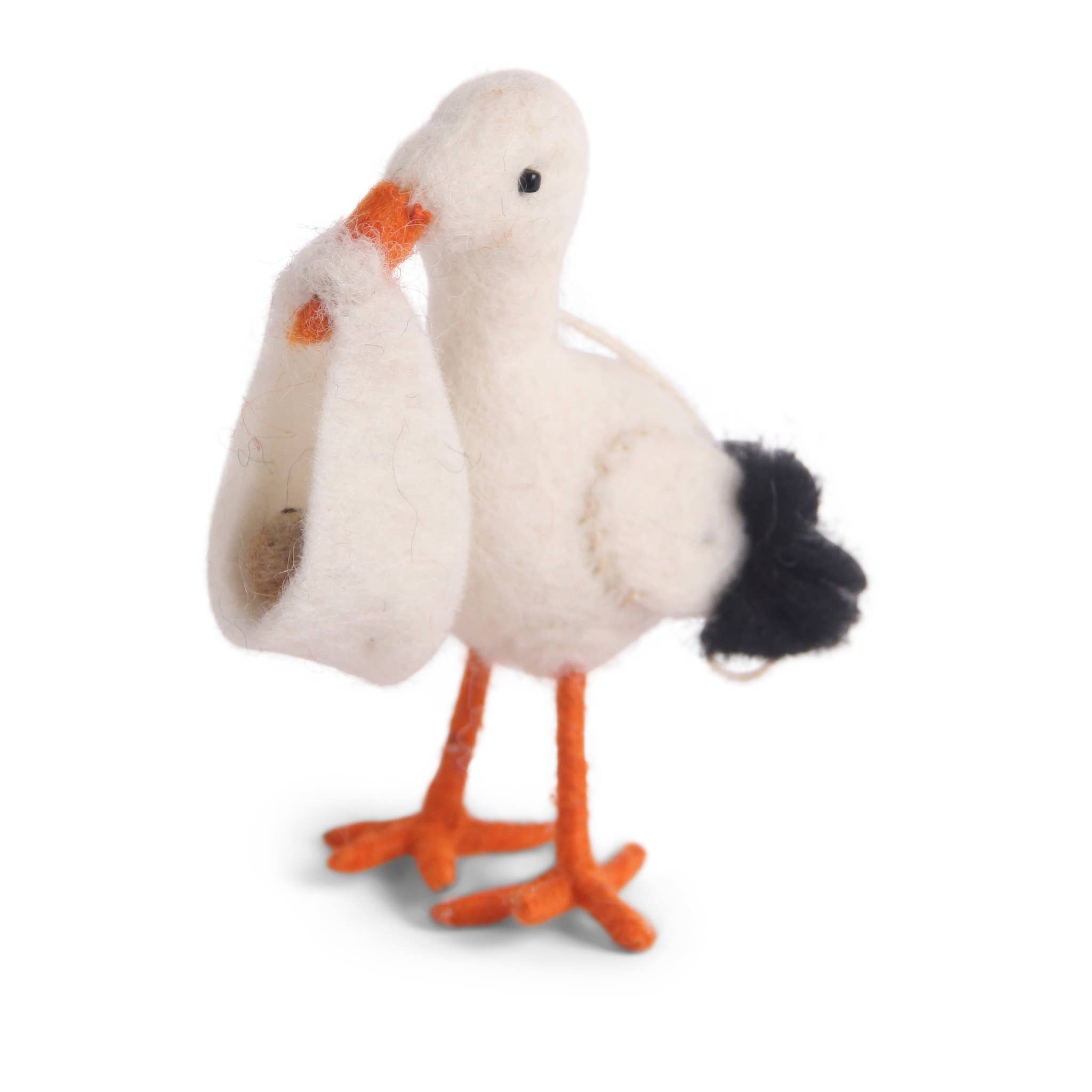 Felt Stork Ornament