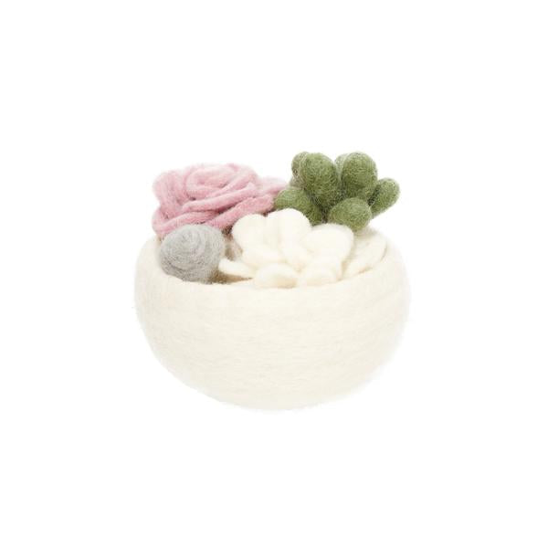 Felt Succulent Bowl- Assorted Colors- Sold Individually