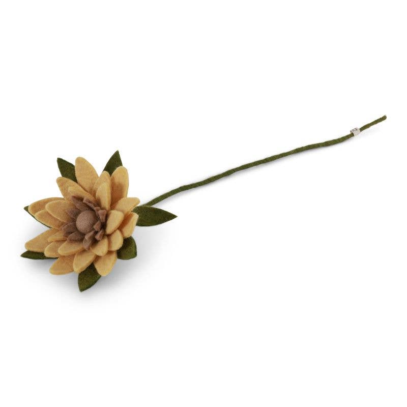 Felt Sunflower - Light Yellow