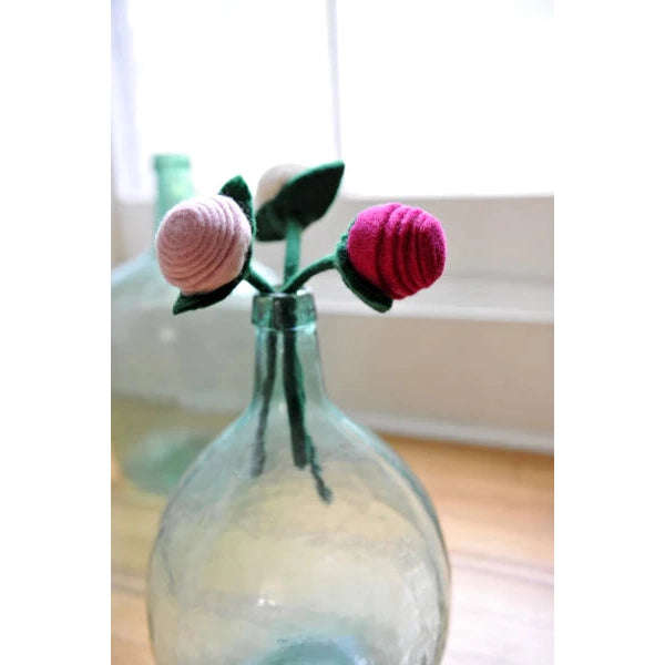 Felt Tea Rose- Assorted Colors- Sold Individually