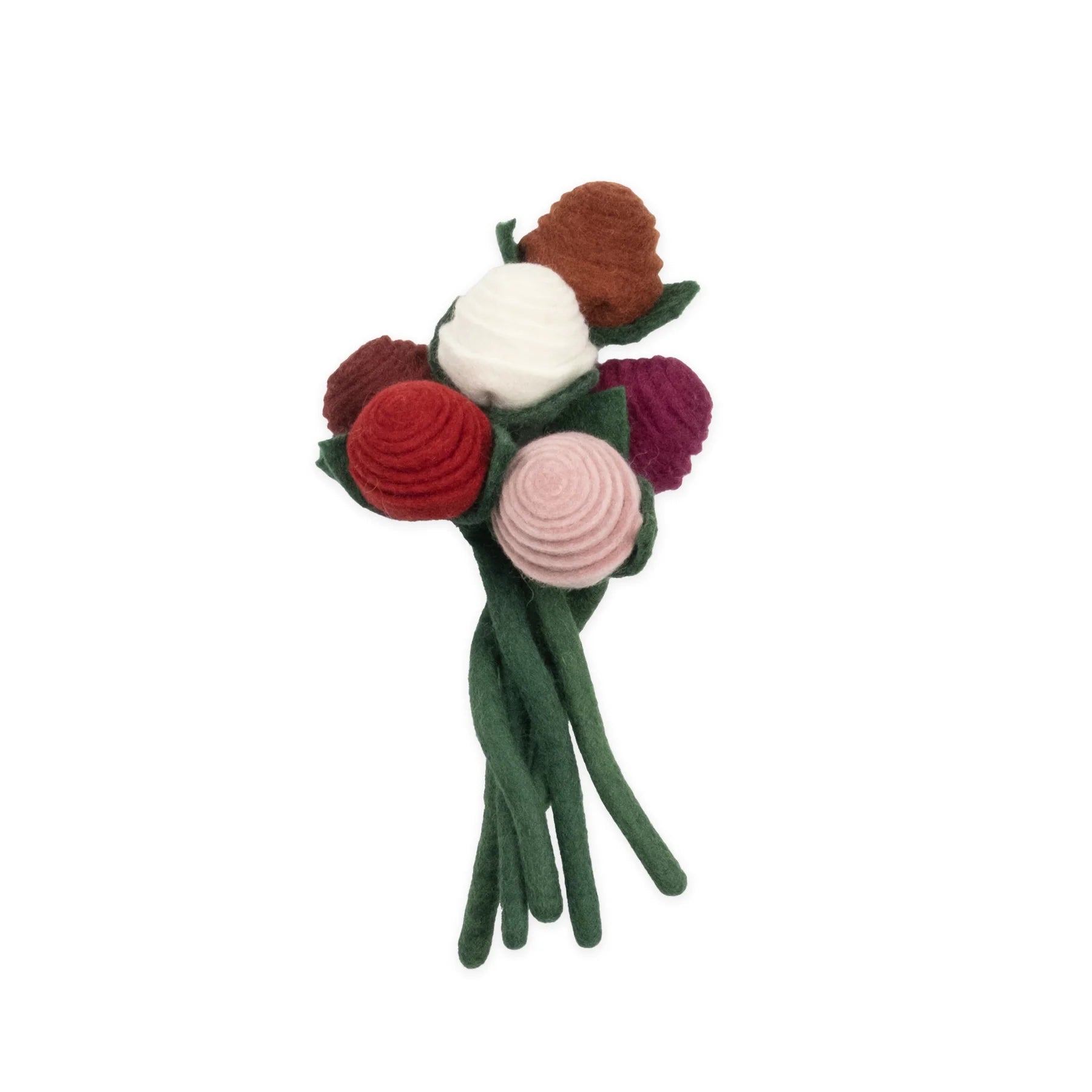 Felt Tea Rose- Assorted Colors- Sold Individually