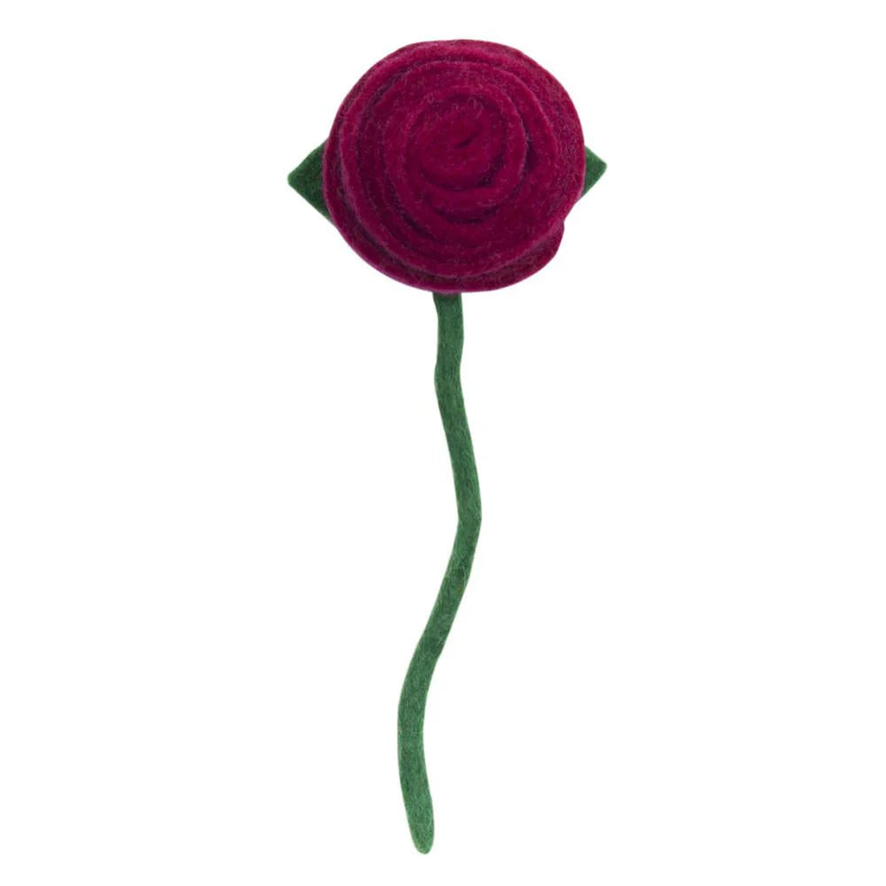 Felt Tea Rose- Assorted Colors- Sold Individually