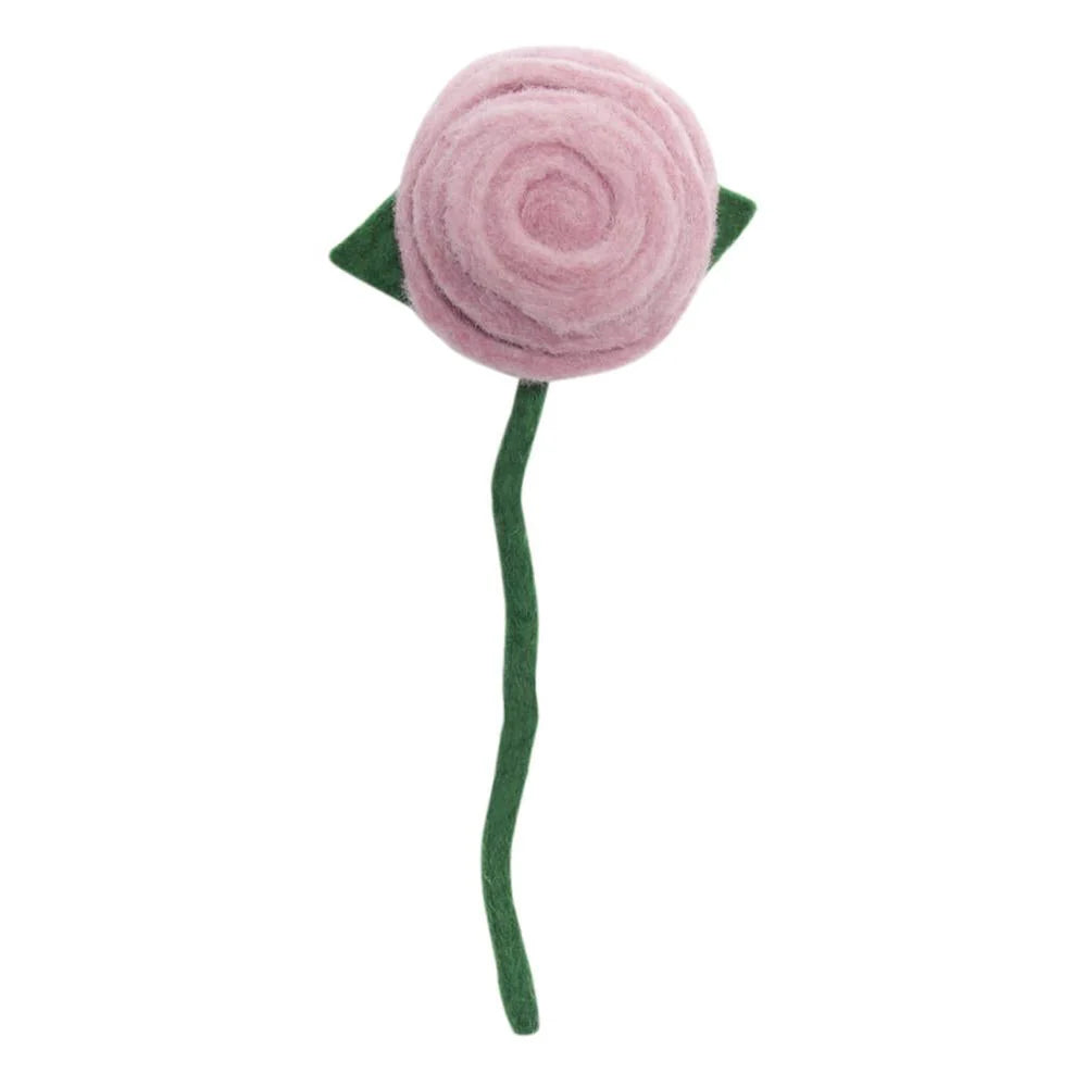 Felt Tea Rose- Assorted Colors- Sold Individually