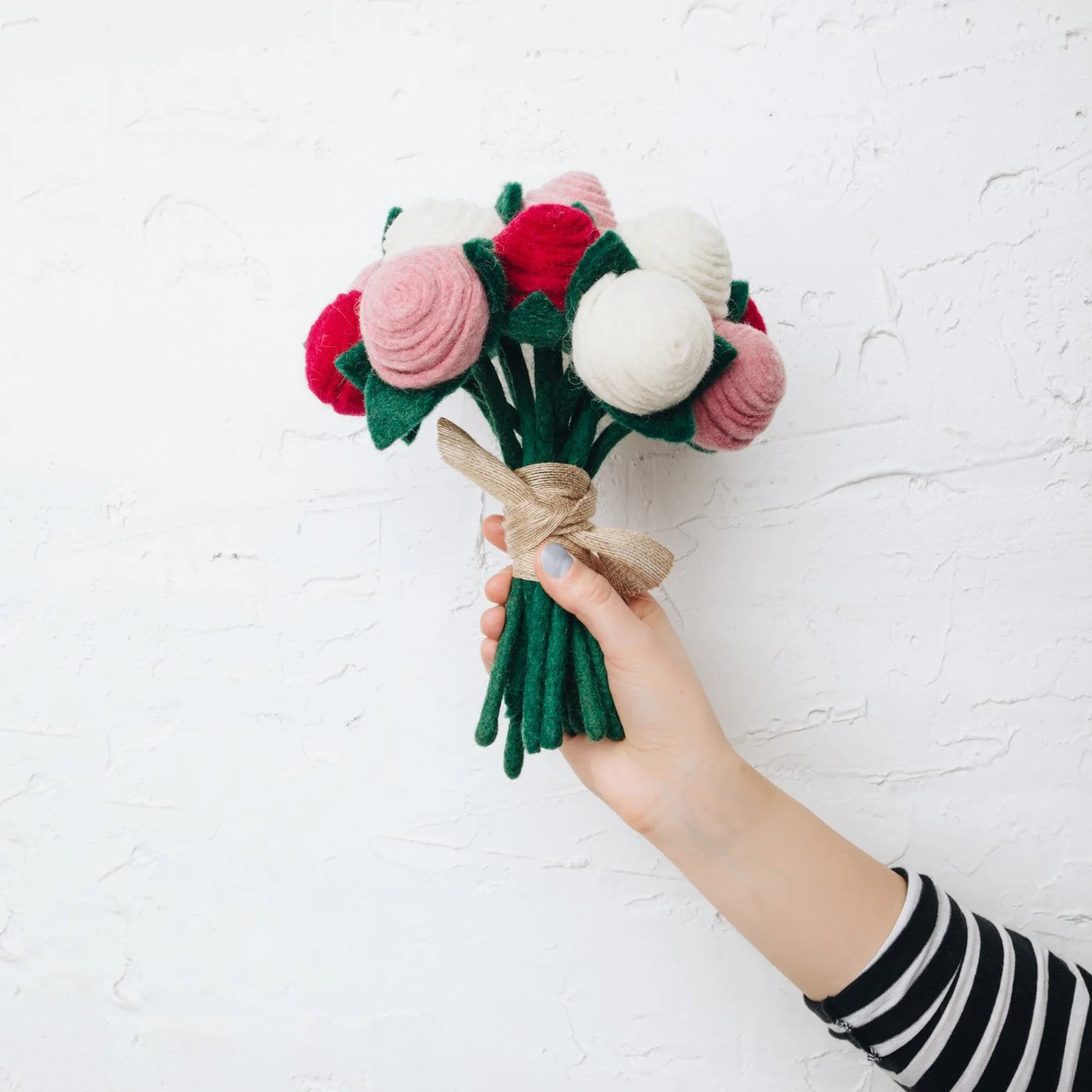 Felt Tea Rose- Assorted Colors- Sold Individually
