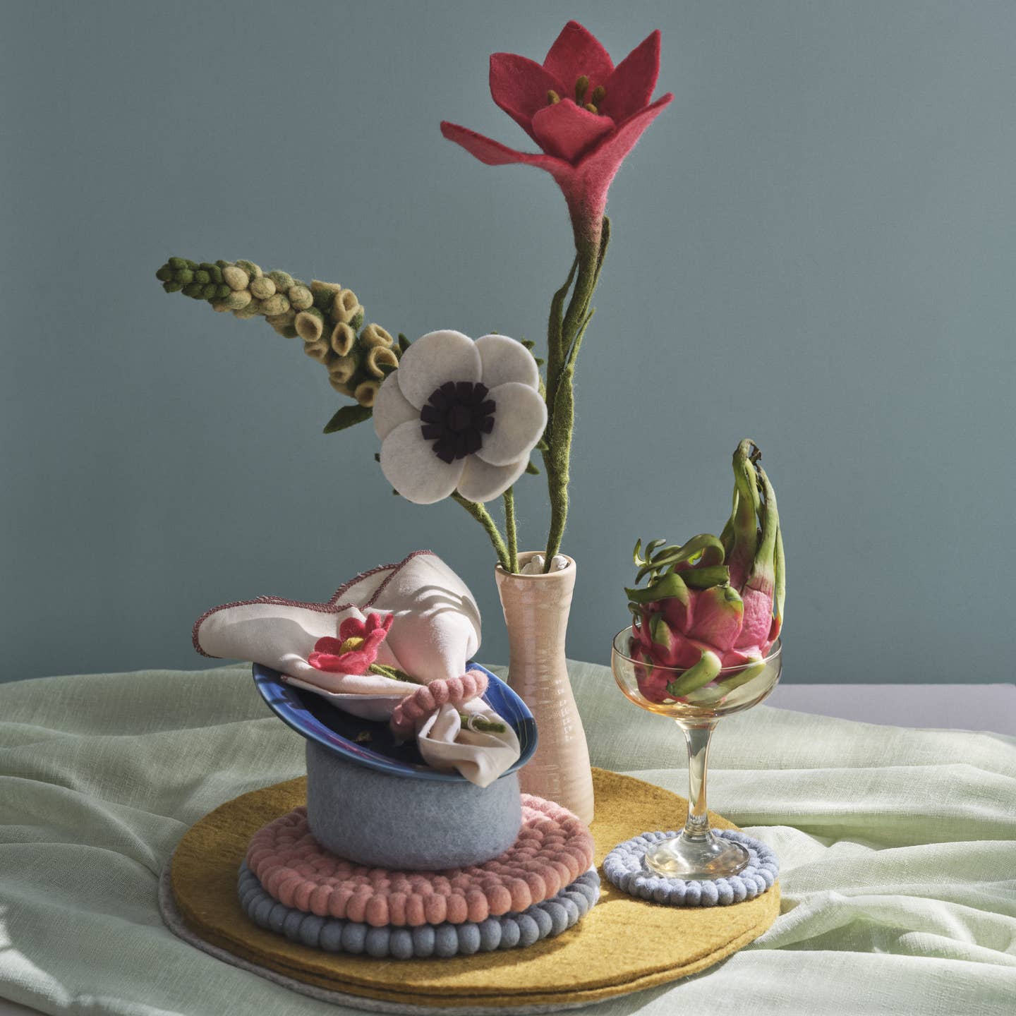 Felt Trumpet Lily Flower- Assorted Colors