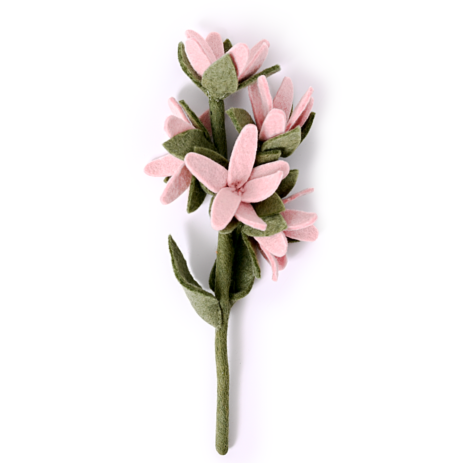 Felt Watsonia Flower: Cerulean Blue