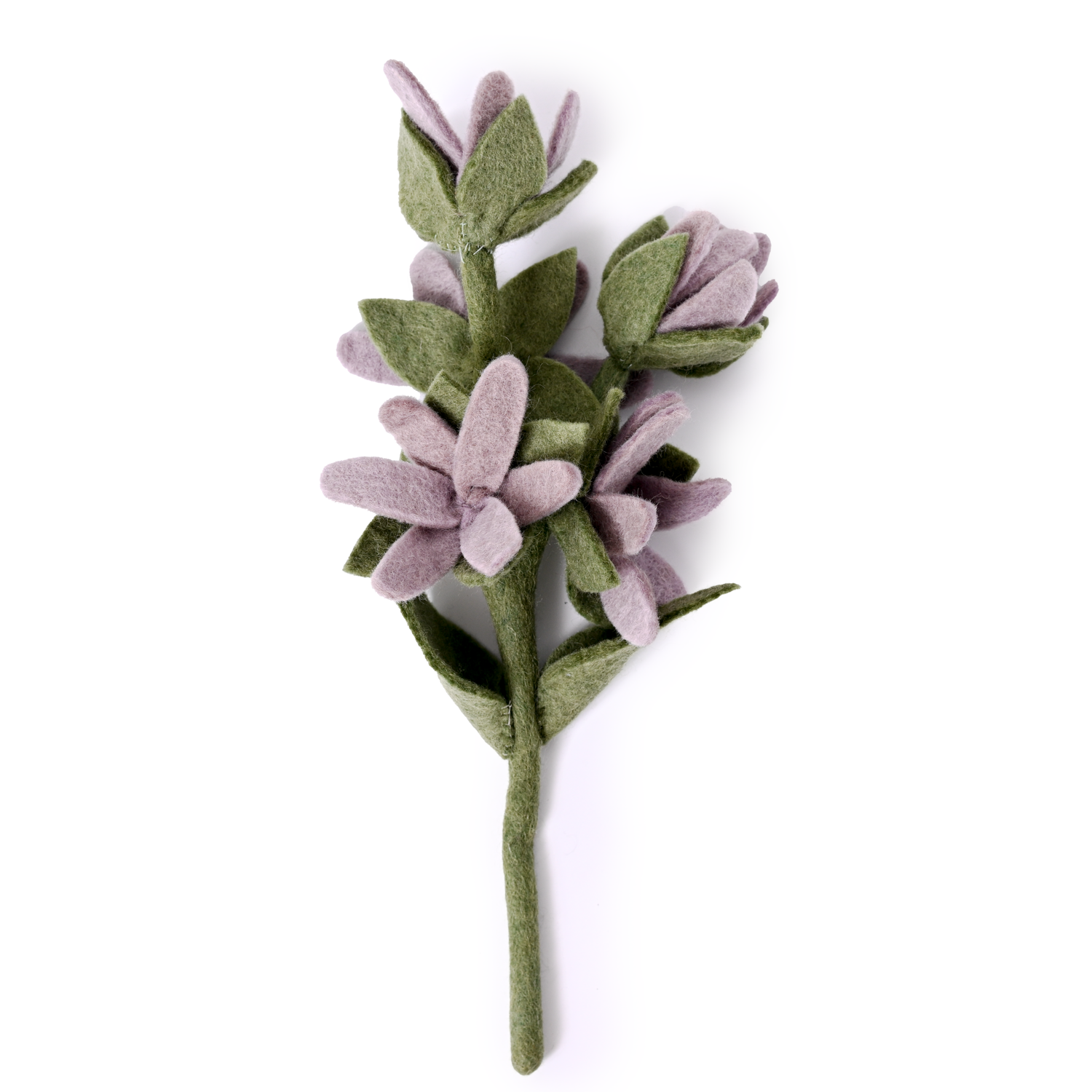 Felt Watsonia Flower: Cerulean Blue