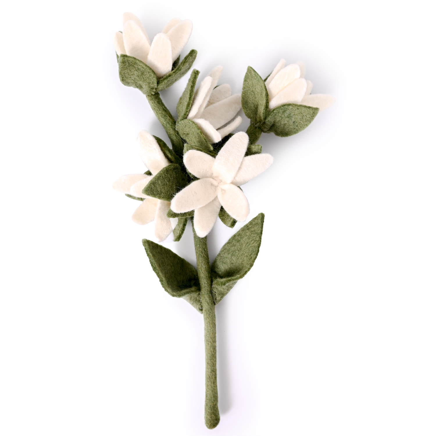 Felt Watsonia Flower: White