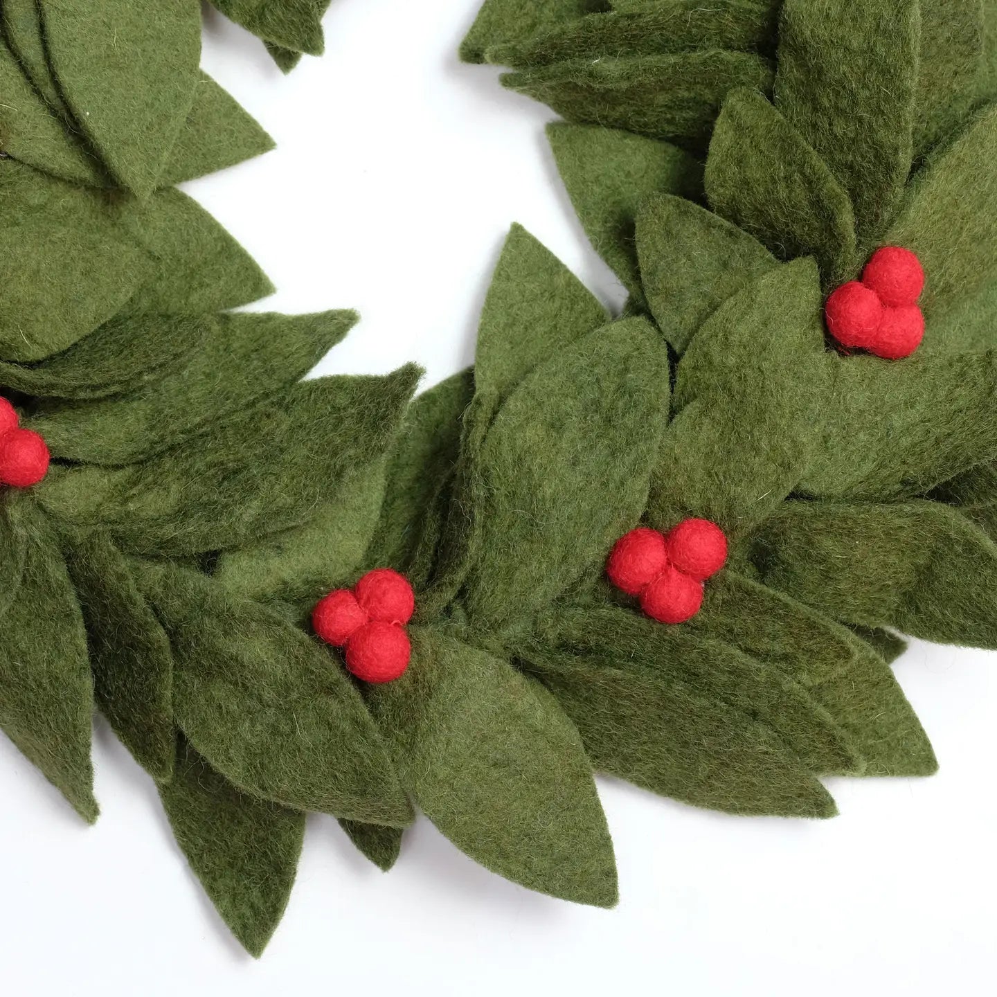 Felt Wreath With Berries- Assorted Colors (* Local Pickup/Local Delivery Only)