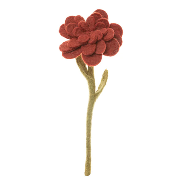 Felt Zinnia- Assorted Colors- Sold Individually