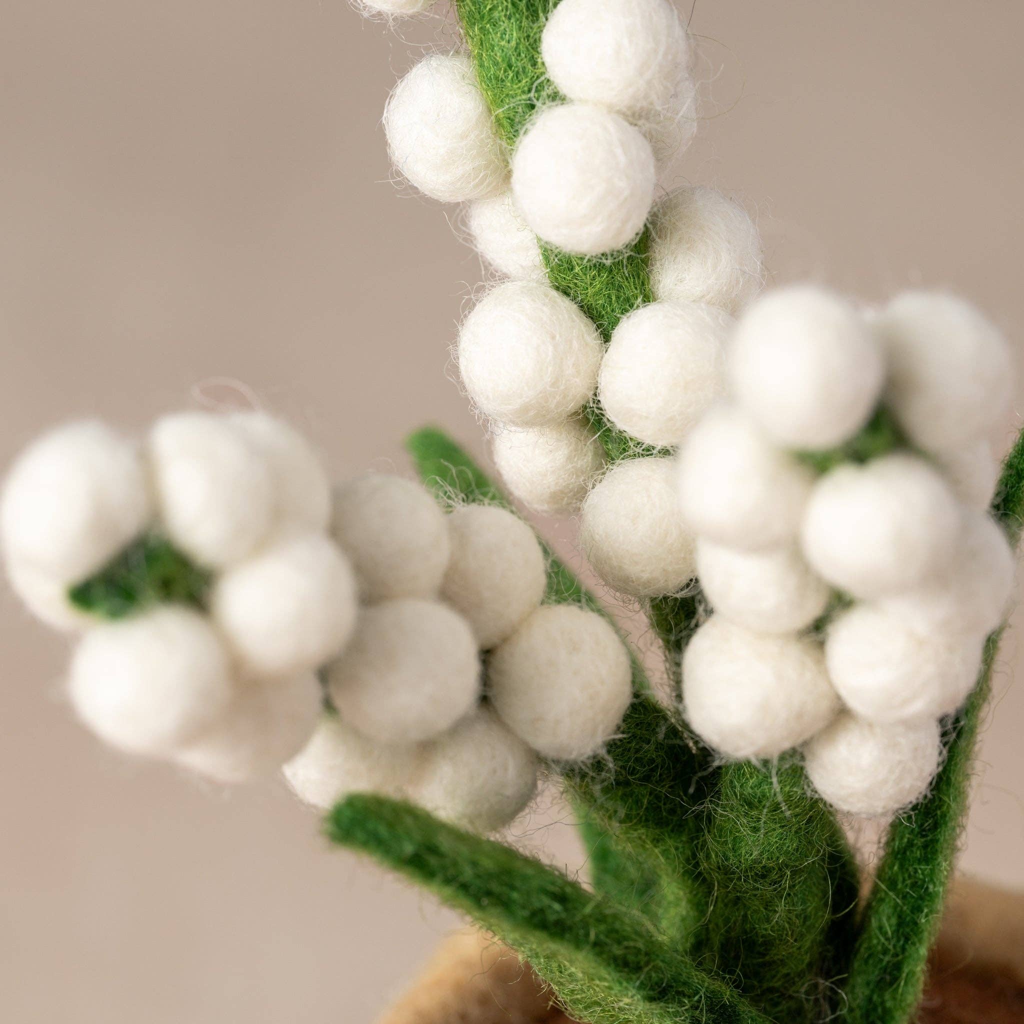 Felted Flower Pot - Baby's Breath