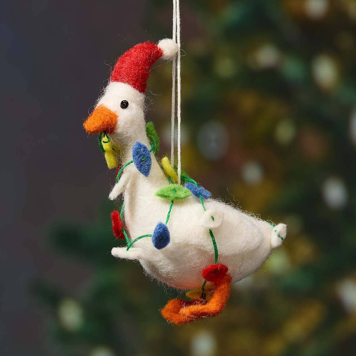 Festive Goose Christmas Ornament