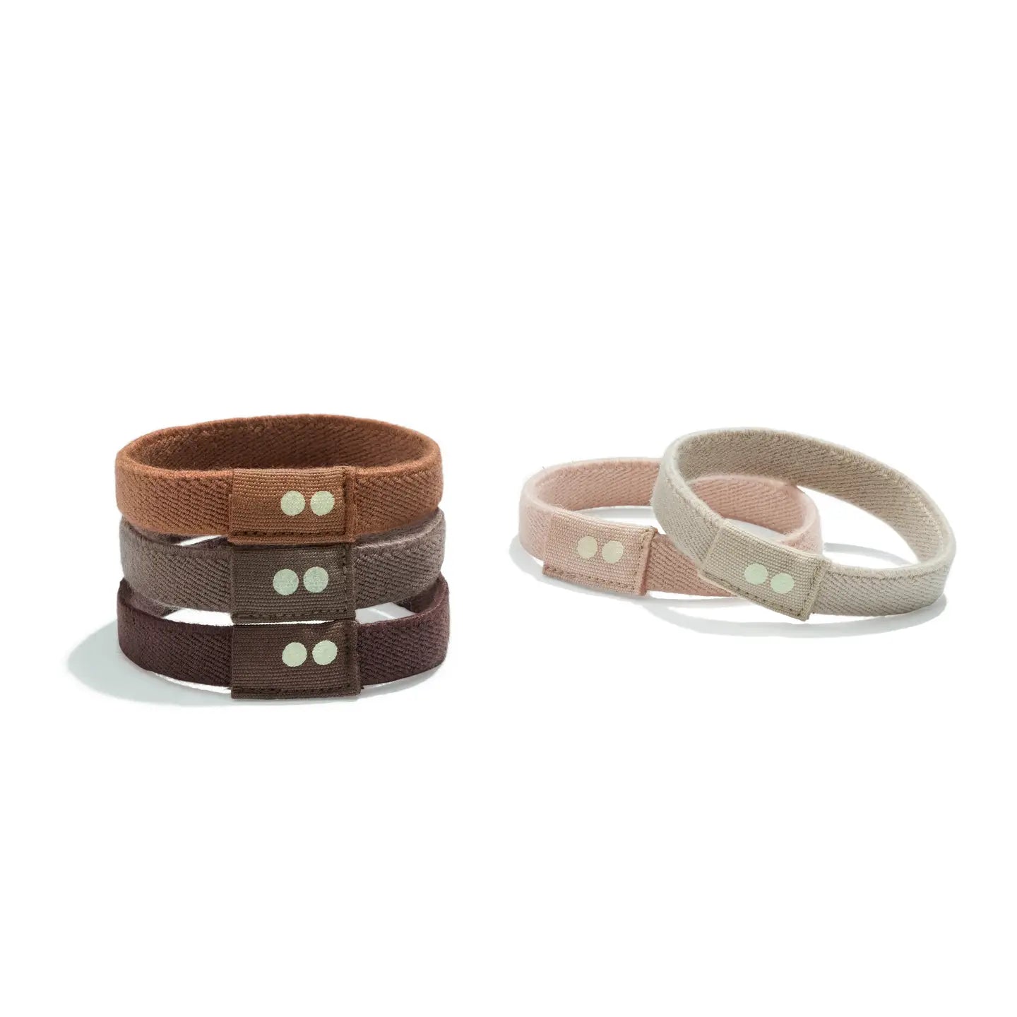 Flat Hair Ties- 5 Pack- Assorted Colors