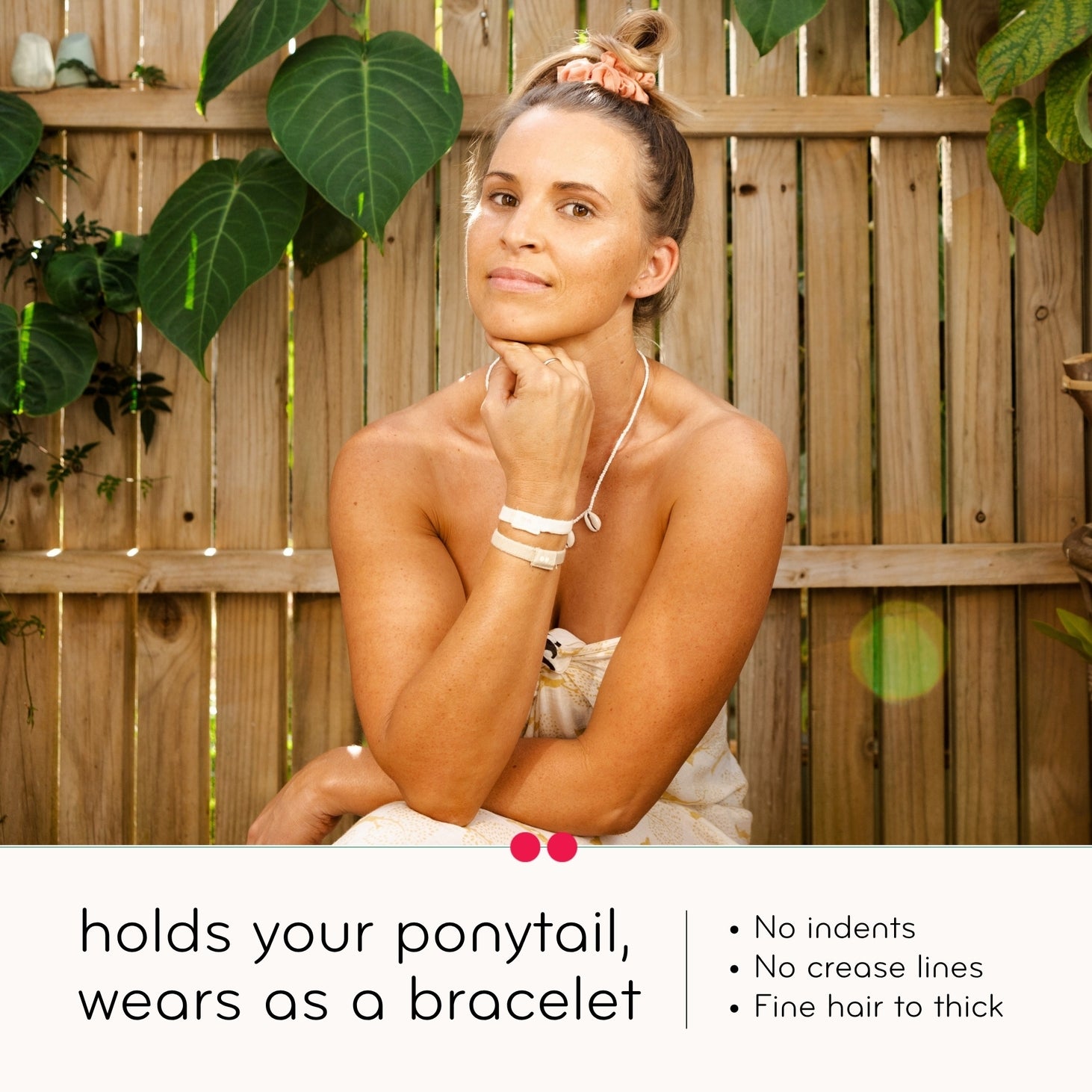 Flat Hair Ties- 5 Pack- Assorted Colors