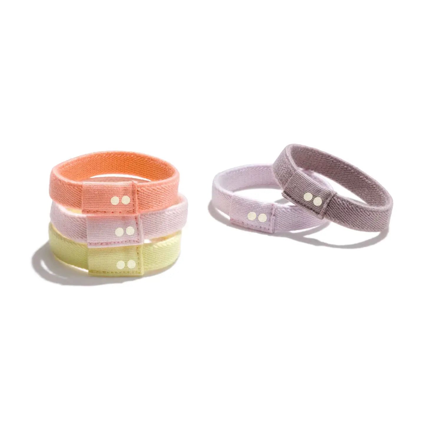 Flat Hair Ties- 5 Pack- Assorted Colors