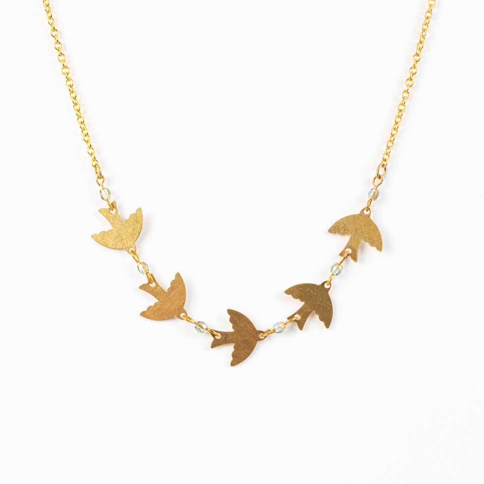 Flock of Birds Necklace
