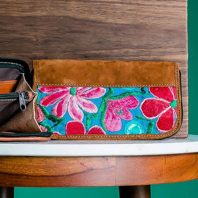 Floral Leather Wristlet- Assorted Colors and Patterns*