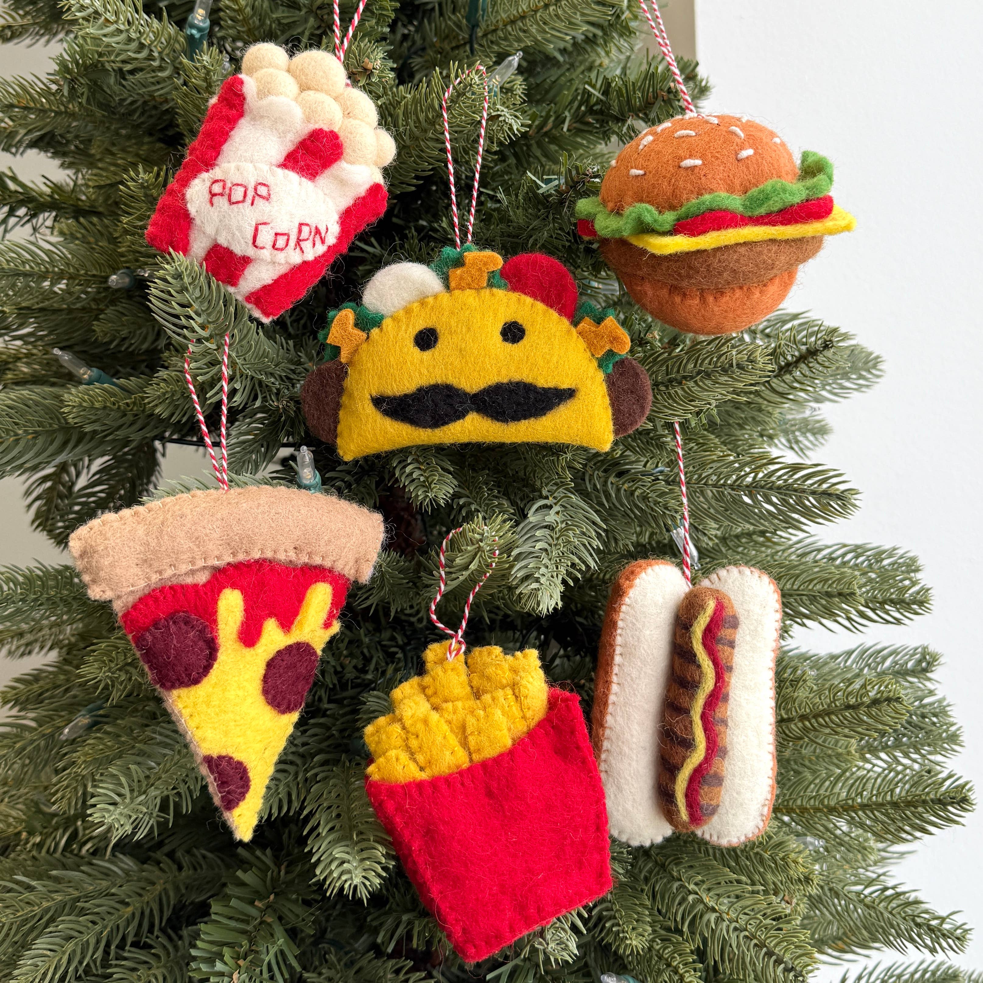 Food Felt Wool Ornament- Assorted- Sold Individually