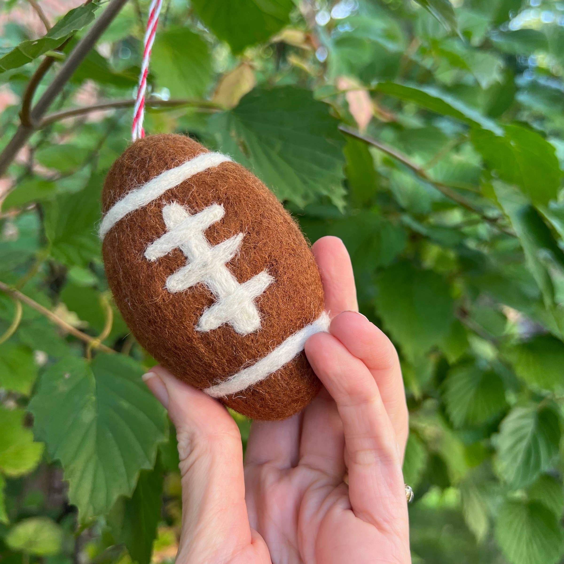 Football Felt Wool Ornament