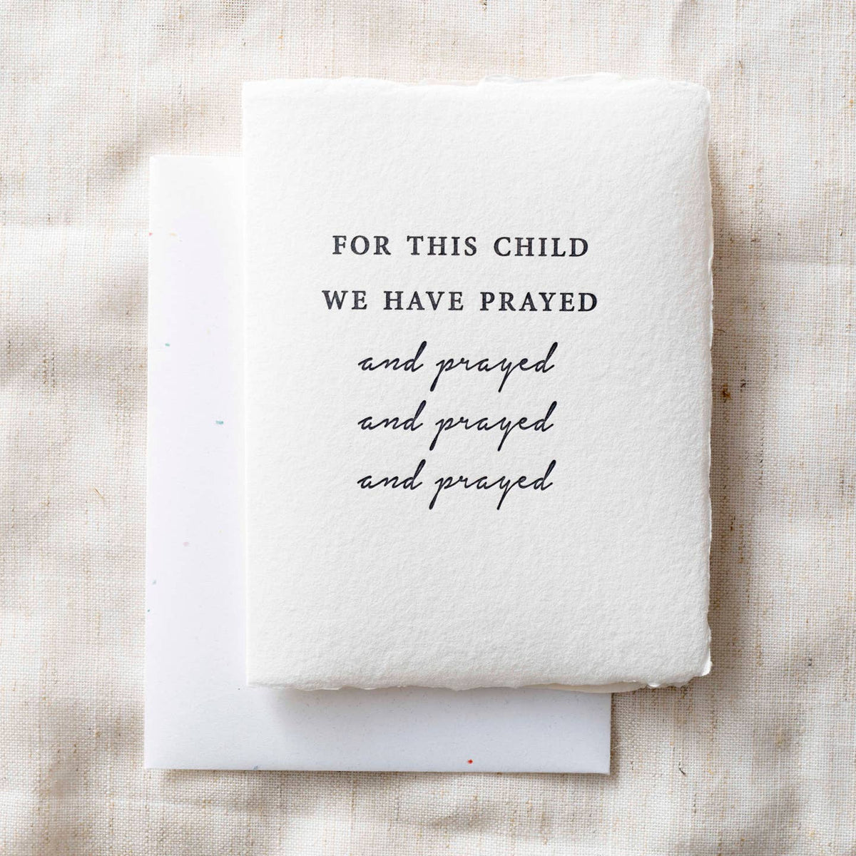 For this child we have prayed- Greeting Card
