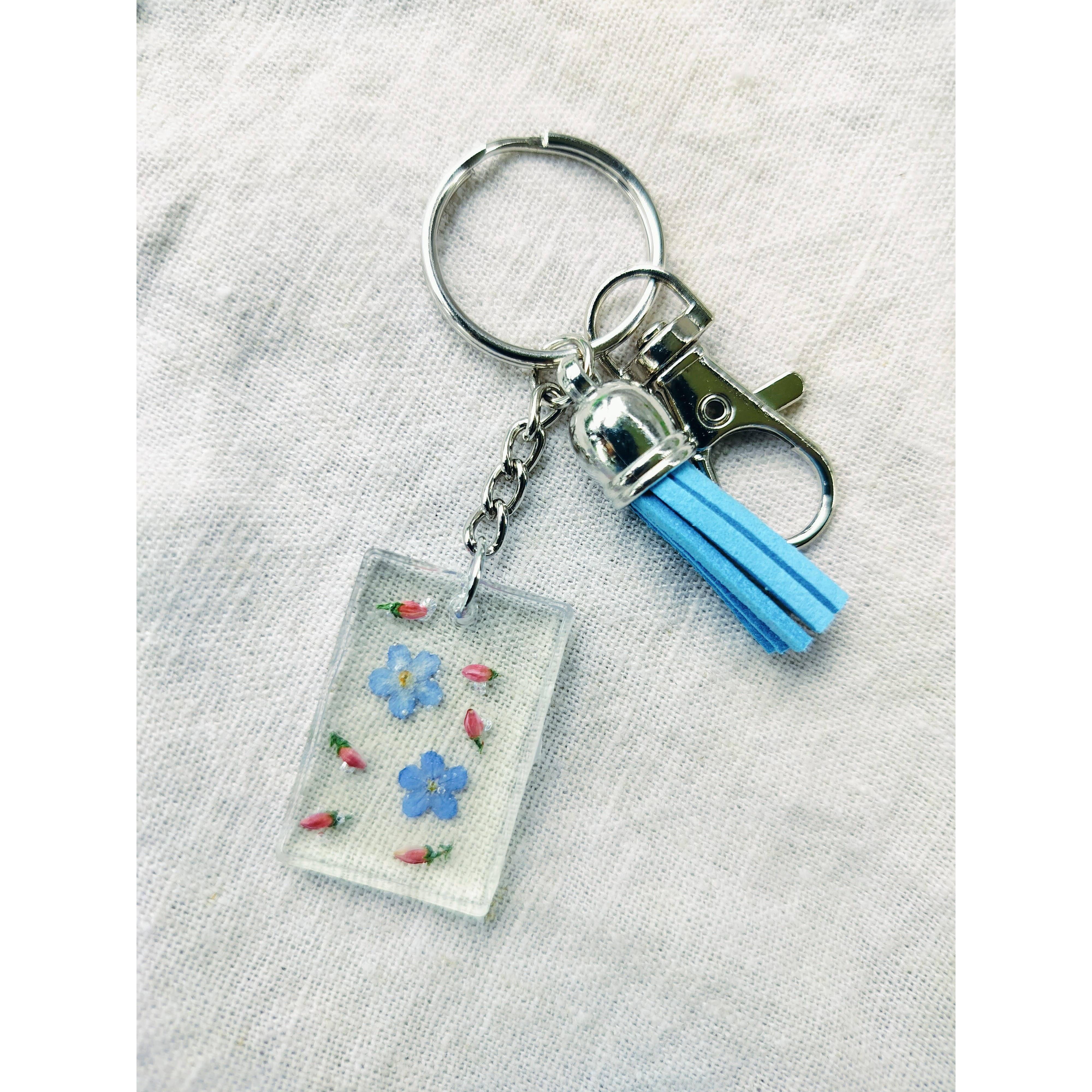 Forget-Me-Not Keychain- Assorted Tassel Colors