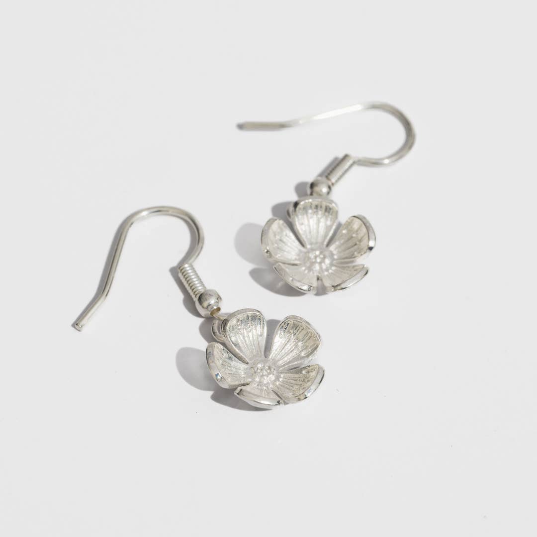 Forget-me-Not Dangle Earrings- Assorted Metals- Sold Individually