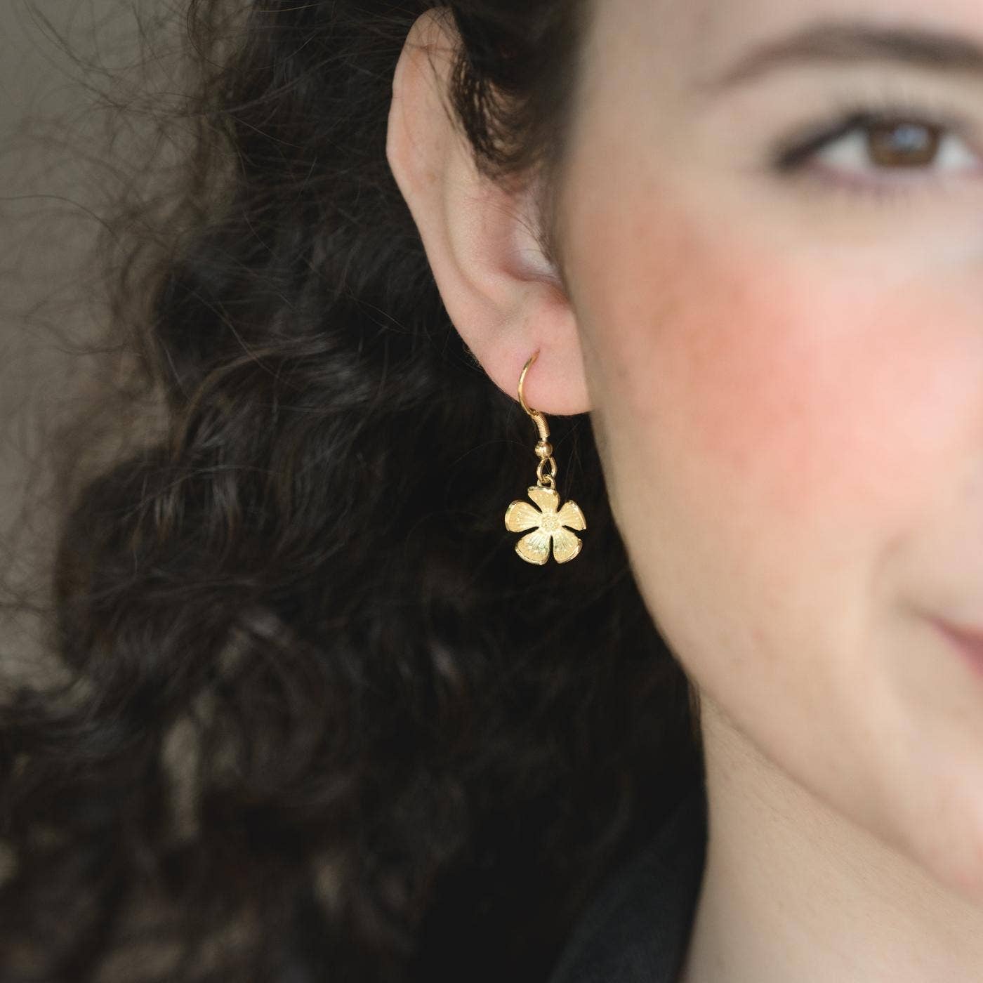 Forget-me-Not Dangle Earrings- Assorted Metals- Sold Individually