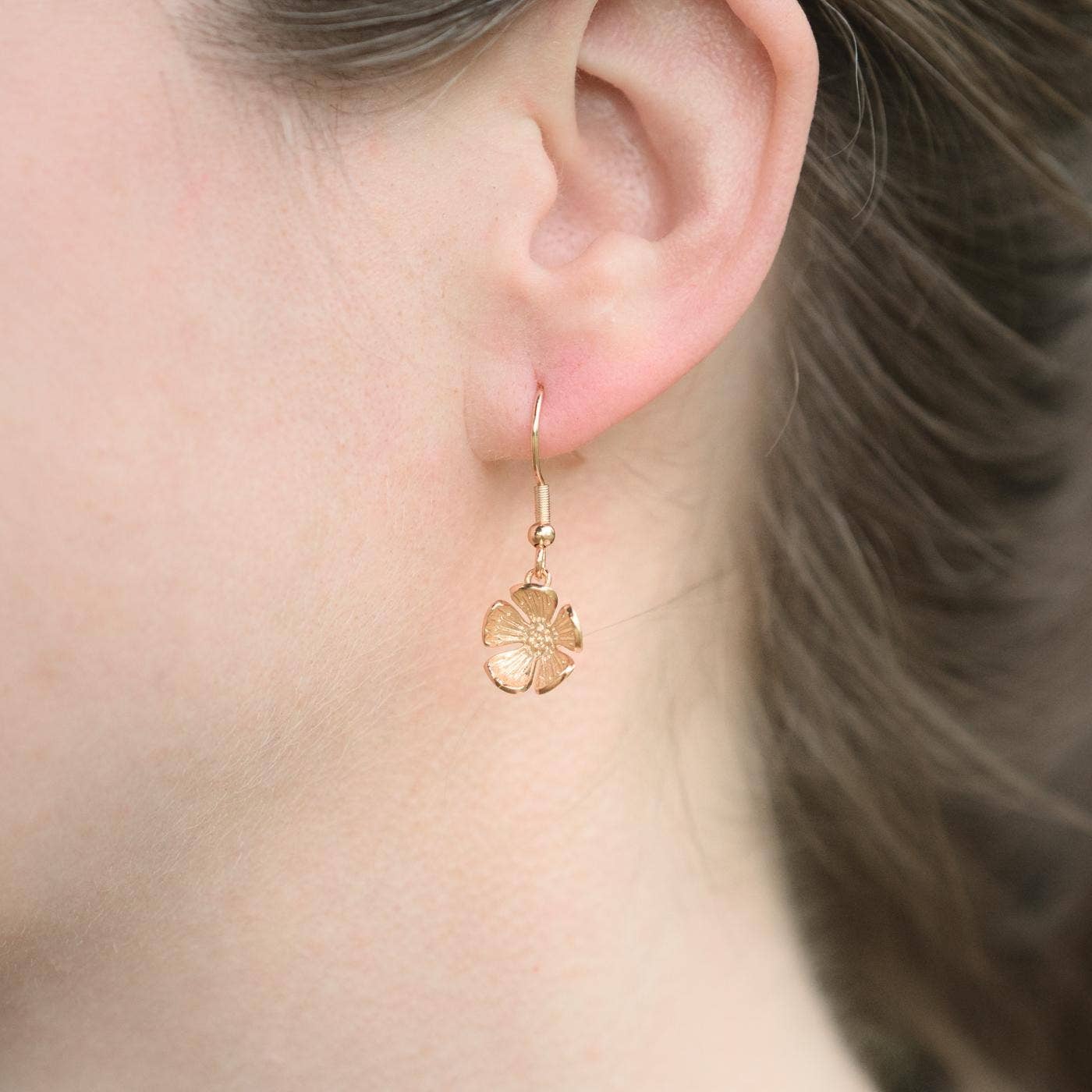 Forget-me-Not Dangle Earrings- Assorted Metals- Sold Individually