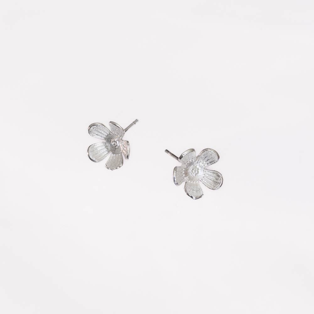 Forget-me-Not Stud Earrings- Assorted Metals- Sold Individually