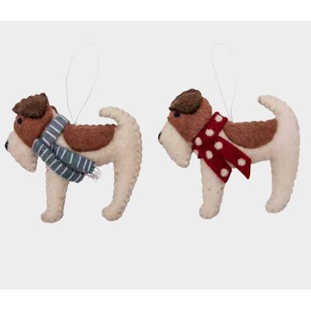 Fox Terrier Ornament- Assorted Styles- Sold Individually