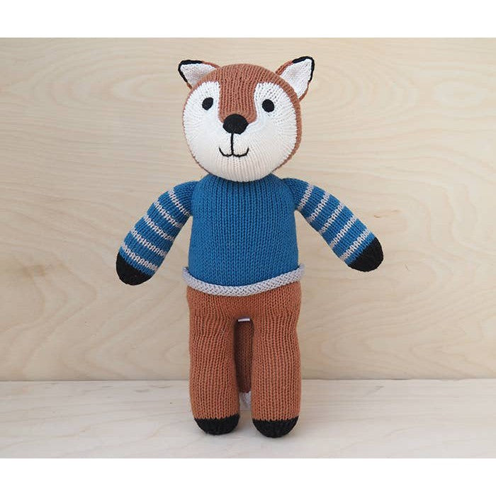 Fox in Blue Sweater
