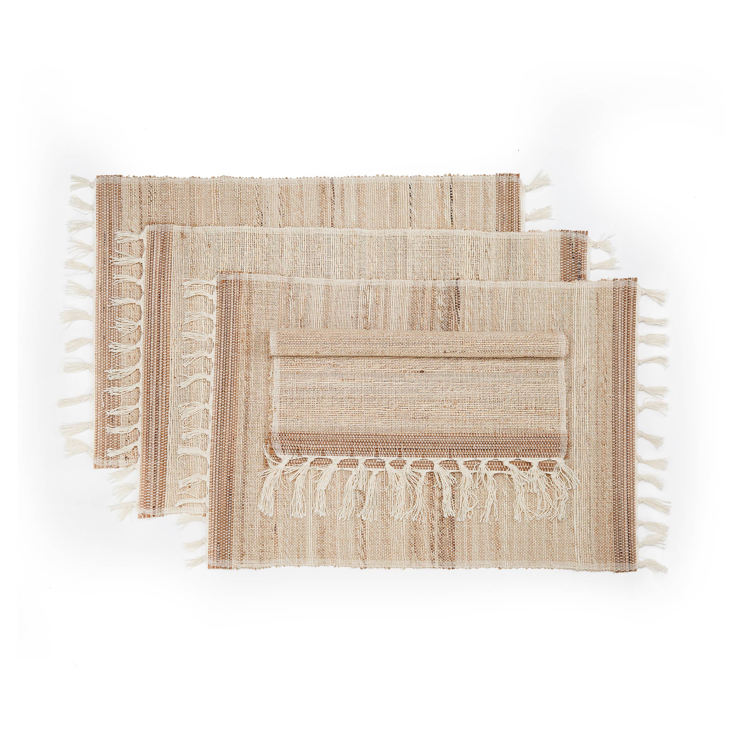 Fringed Biscotti Placemat- Sold Individually