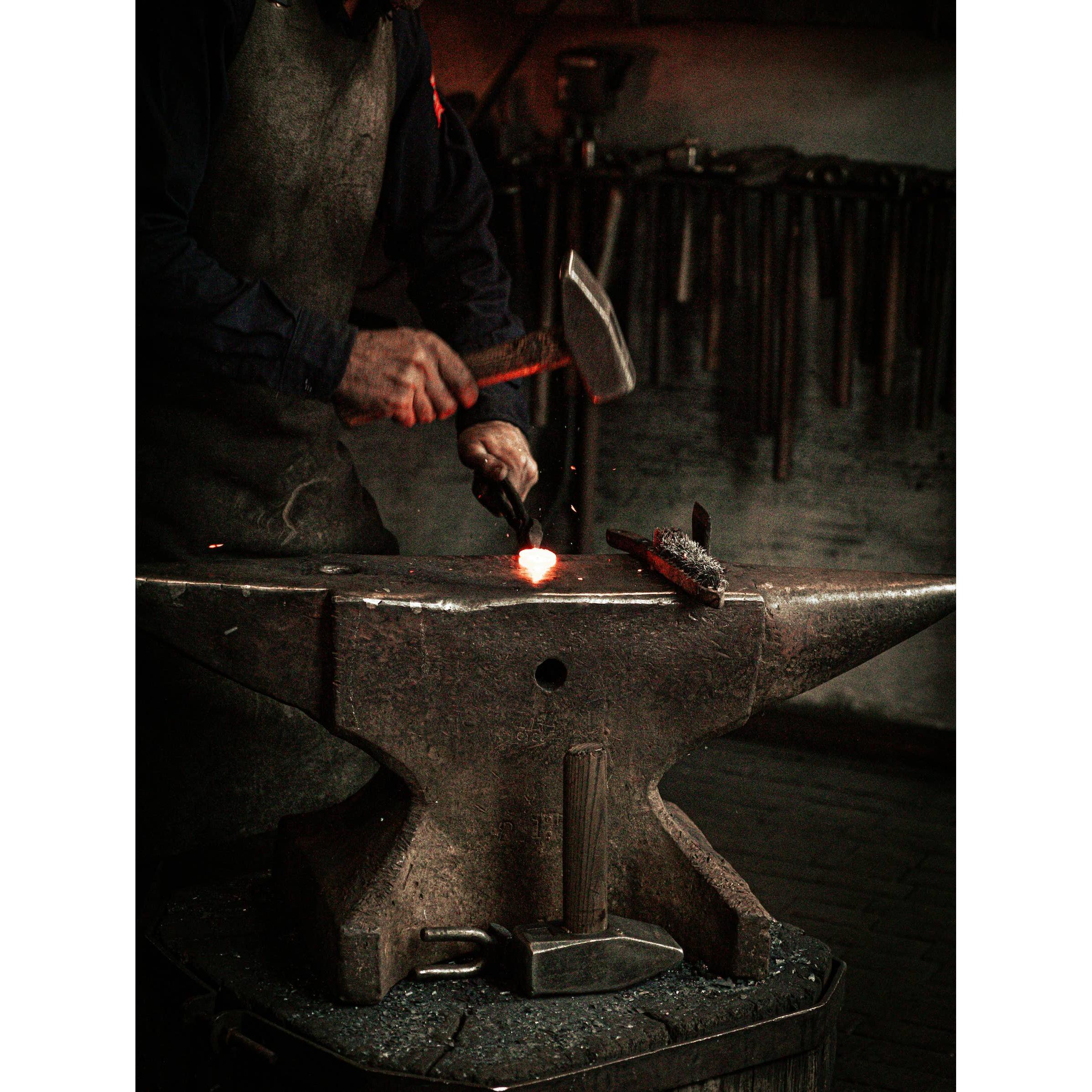 Gemini Hand-Forged Iron Candle Stands- Assorted Colors/Sizes- Sold Individually