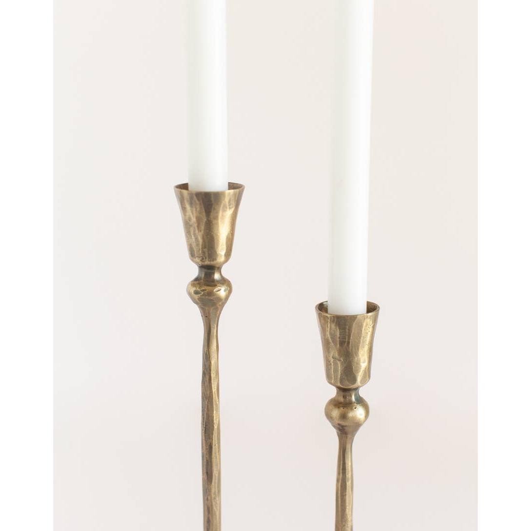 Gemini Hand-Forged Iron Candle Stands- Assorted Colors/Sizes- Sold Individually