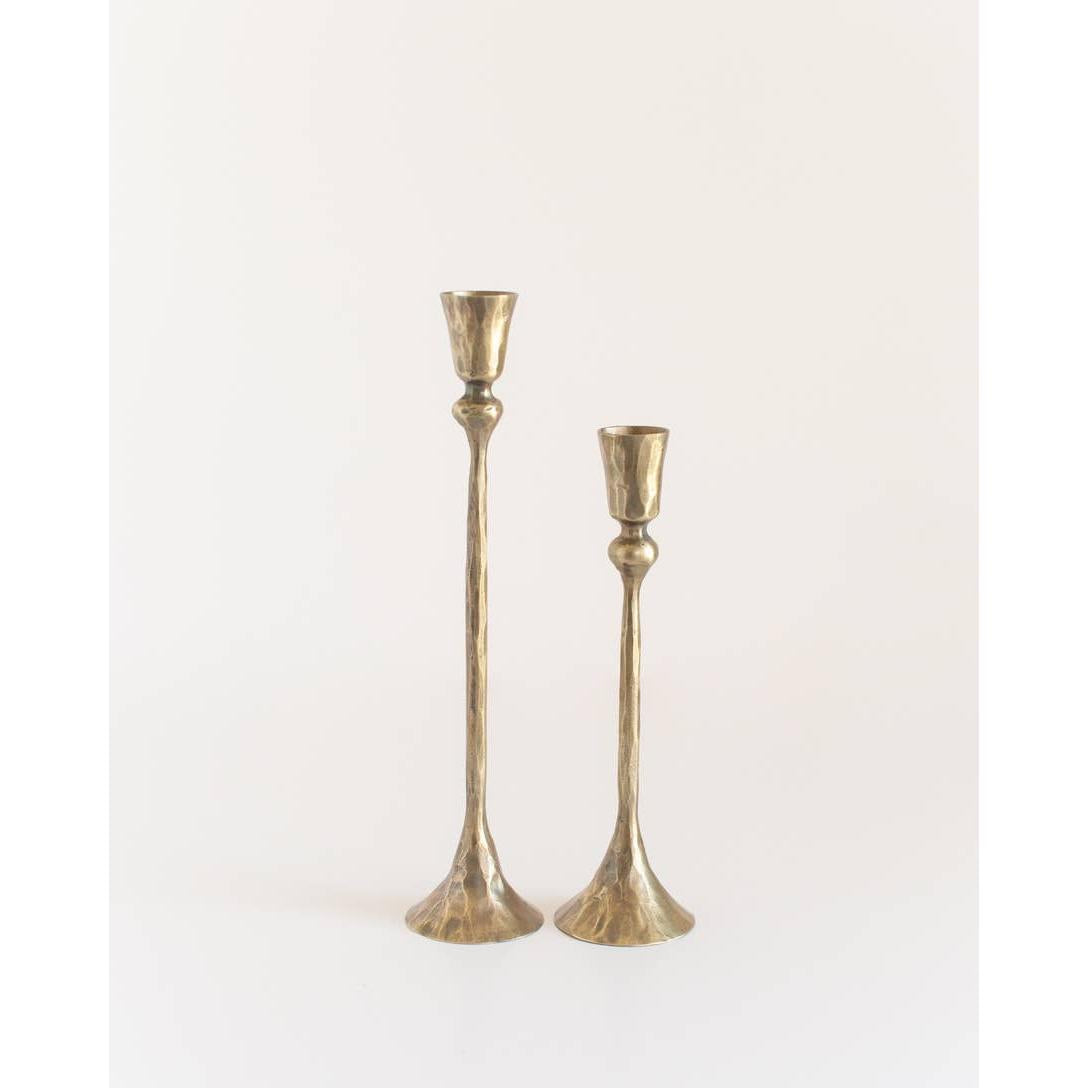 Gemini Hand-Forged Iron Candle Stands- Assorted Colors/Sizes- Sold Individually
