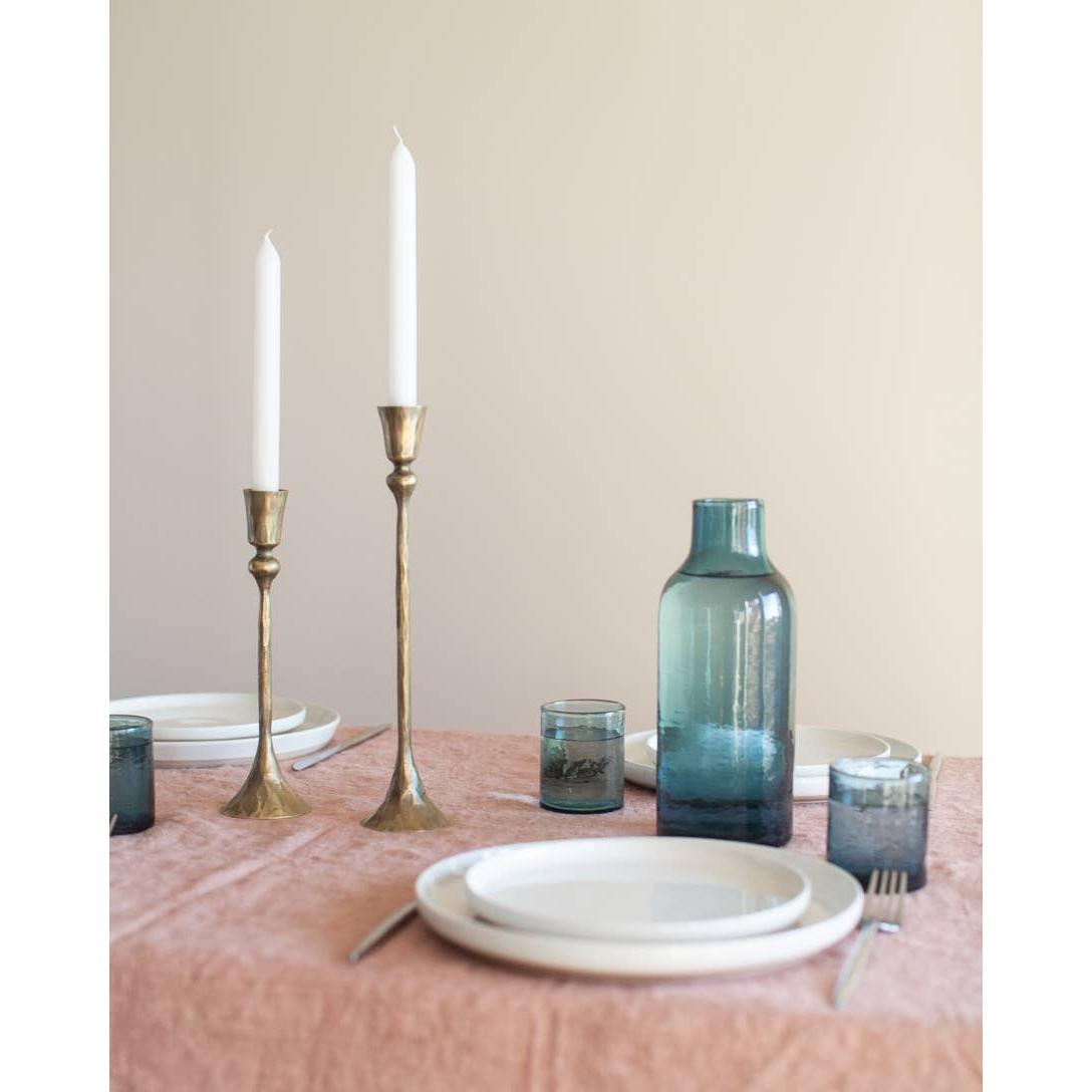 Gemini Hand-Forged Iron Candle Stands- Assorted Colors/Sizes- Sold Individually