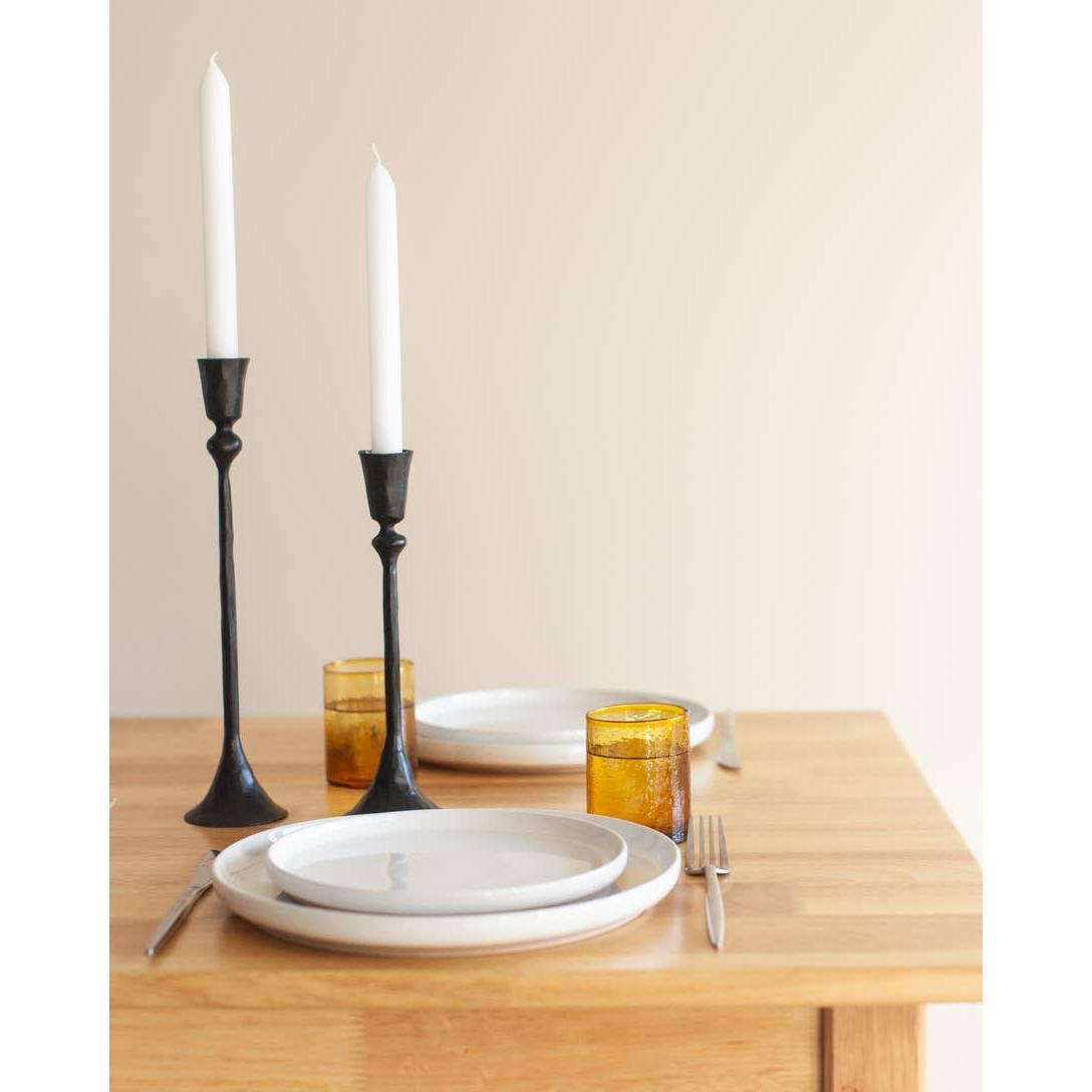 Gemini Hand-Forged Iron Candle Stands- Assorted Colors/Sizes- Sold Individually