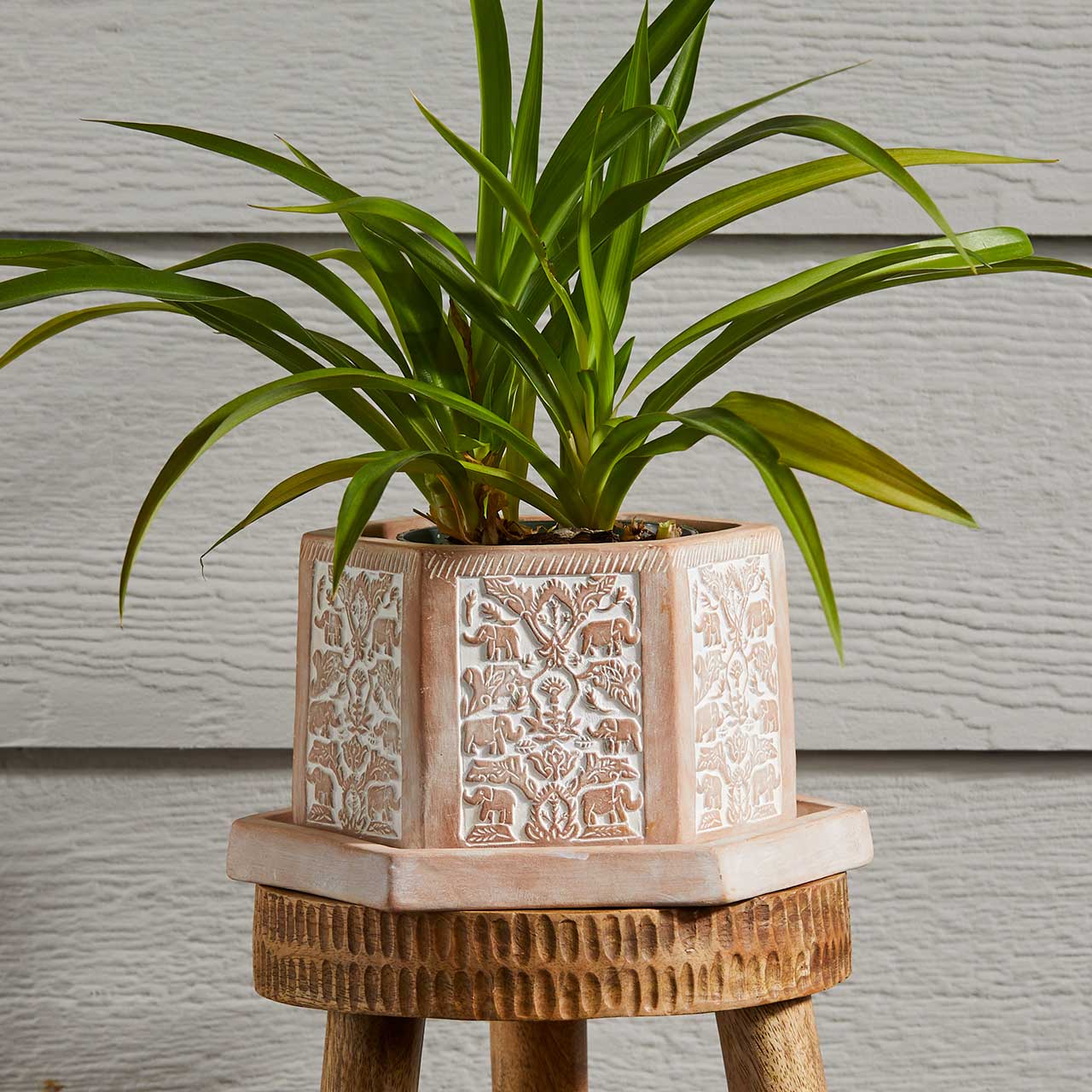 Geo Elephant Terracotta Planter (Local Pickup/Local Delivery Only)