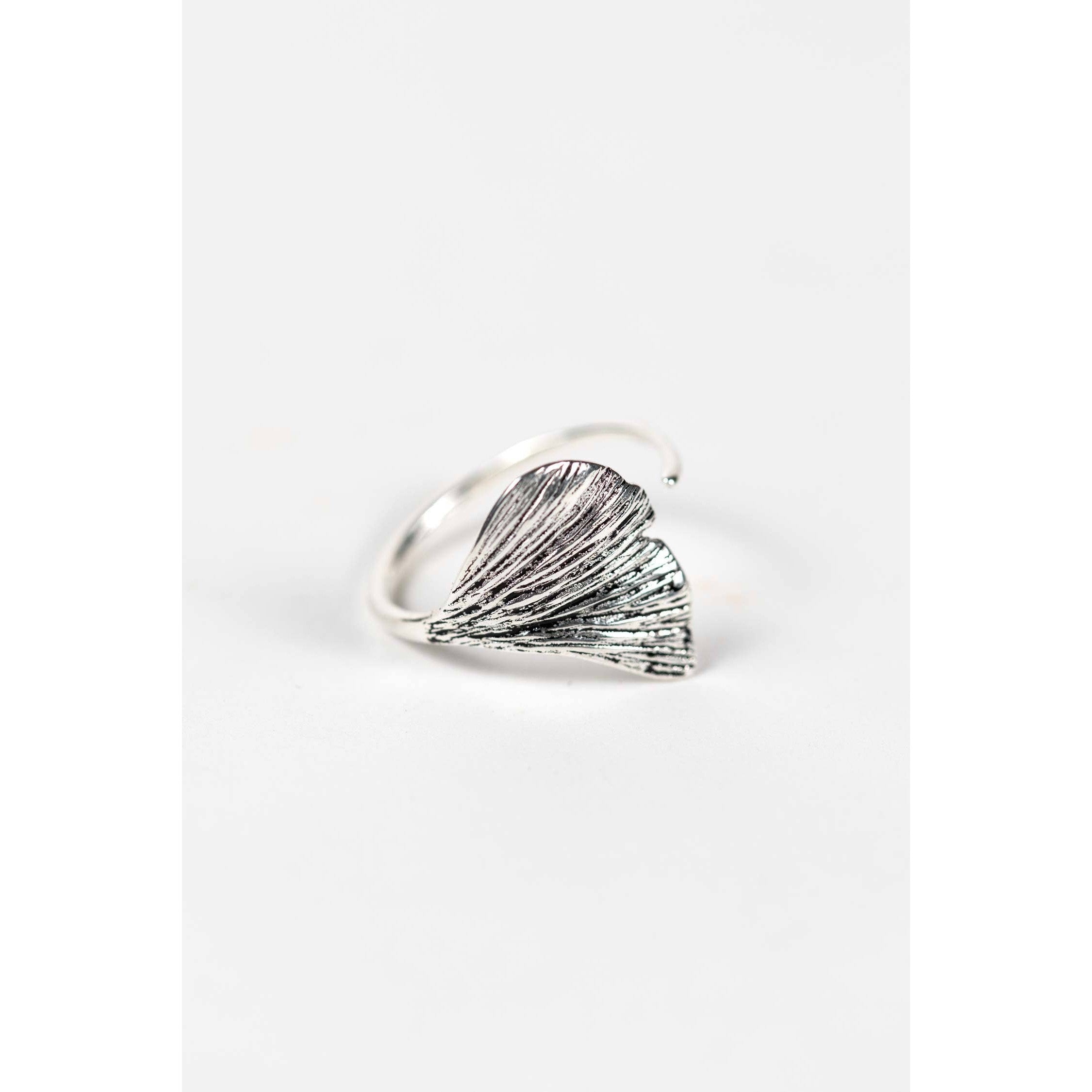 Ginkgo Leaf Ring