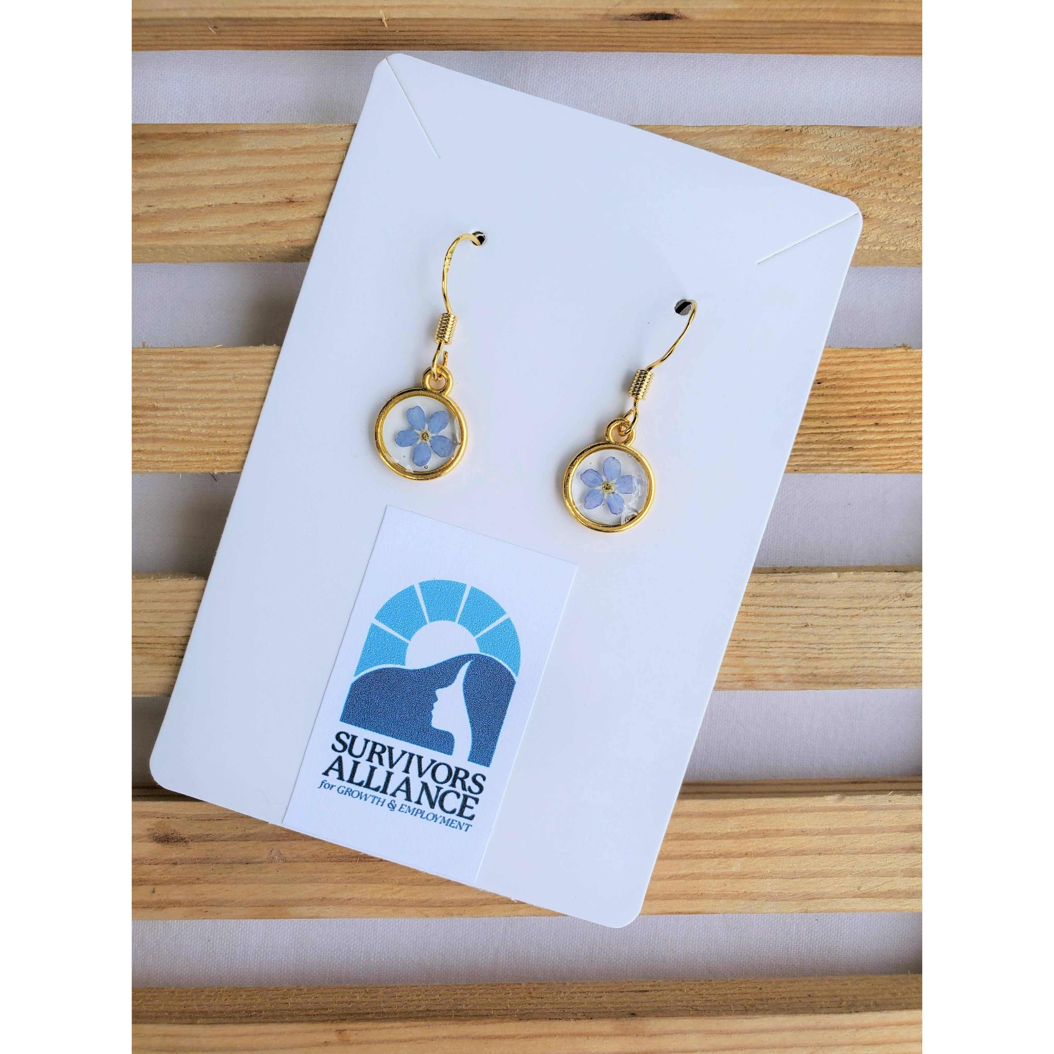 Gold Forget-Me-Not Earrings- Assorted Shapes- Sold Individually